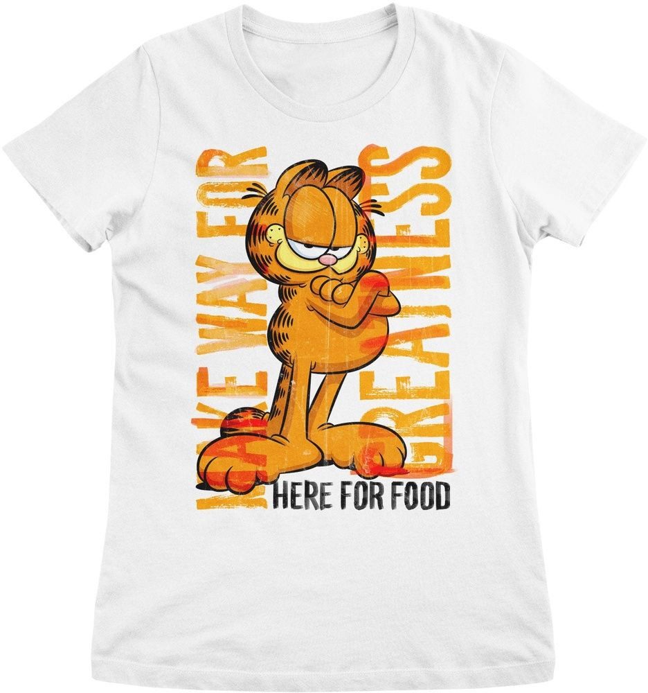 Garfield T-Shirt Make Way For Greatness Girly Tee