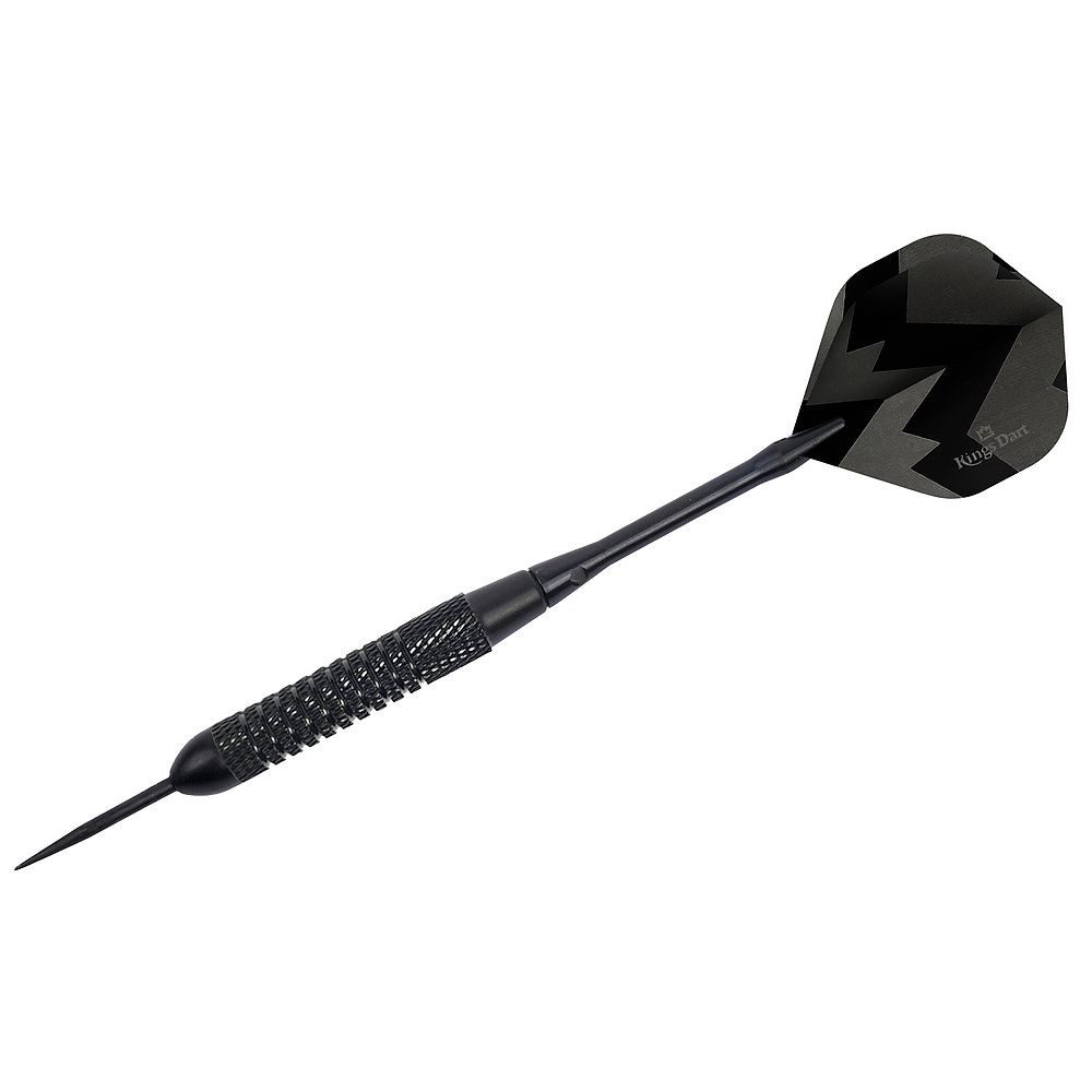 Kings Dart Dartpfeil Steeldarts Black Star, Mit gehärteter Stahlspitze
