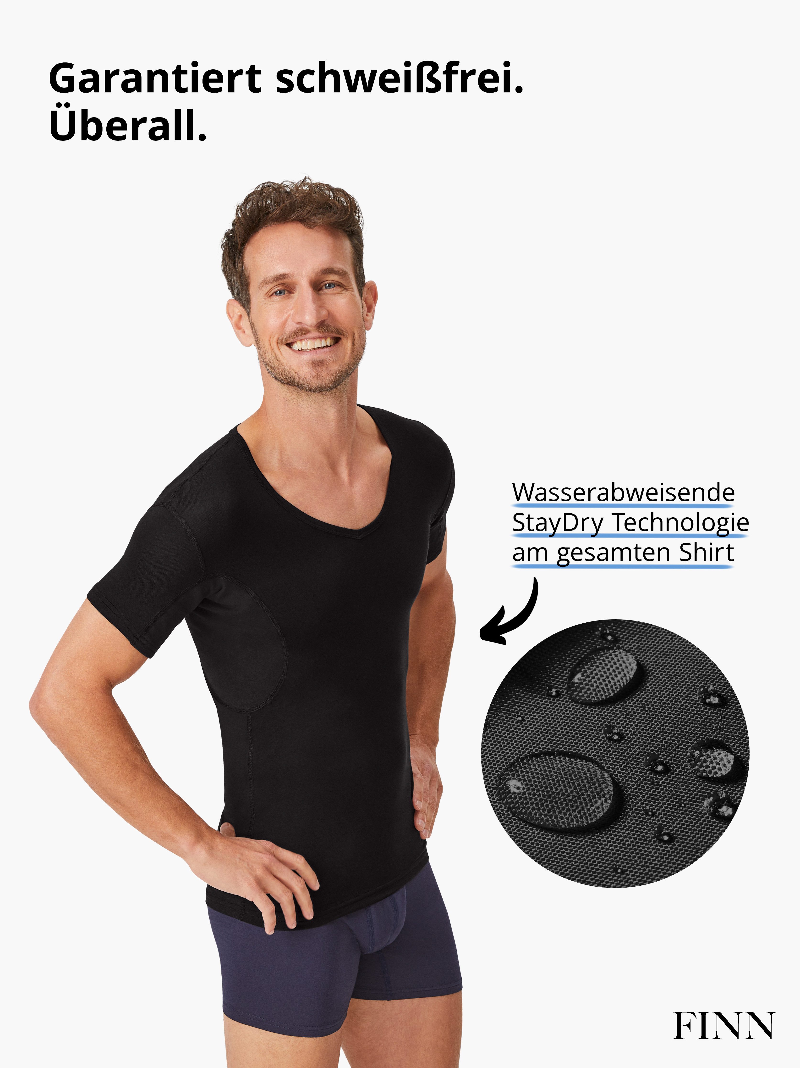 FINN Design Funktionsunterhemd Wasserabweisendes Anti-Schweiß Shirt günstig online kaufen