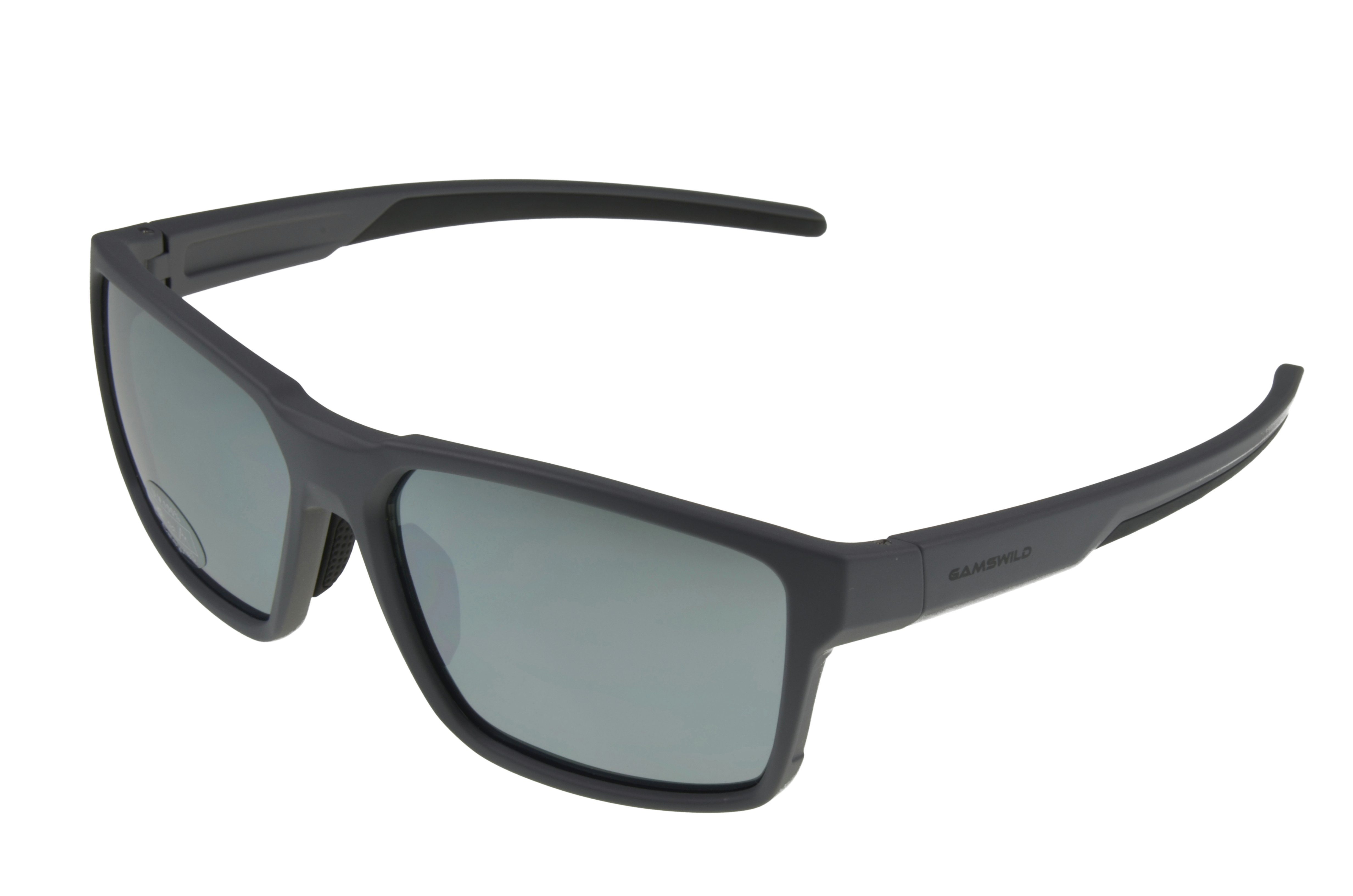 Gamswild Sonnenbrille WS5936 Sportbrille Skibrille Fahrradbrille Damen Herren Unisex getönte Gläser schwarz, grau, braun