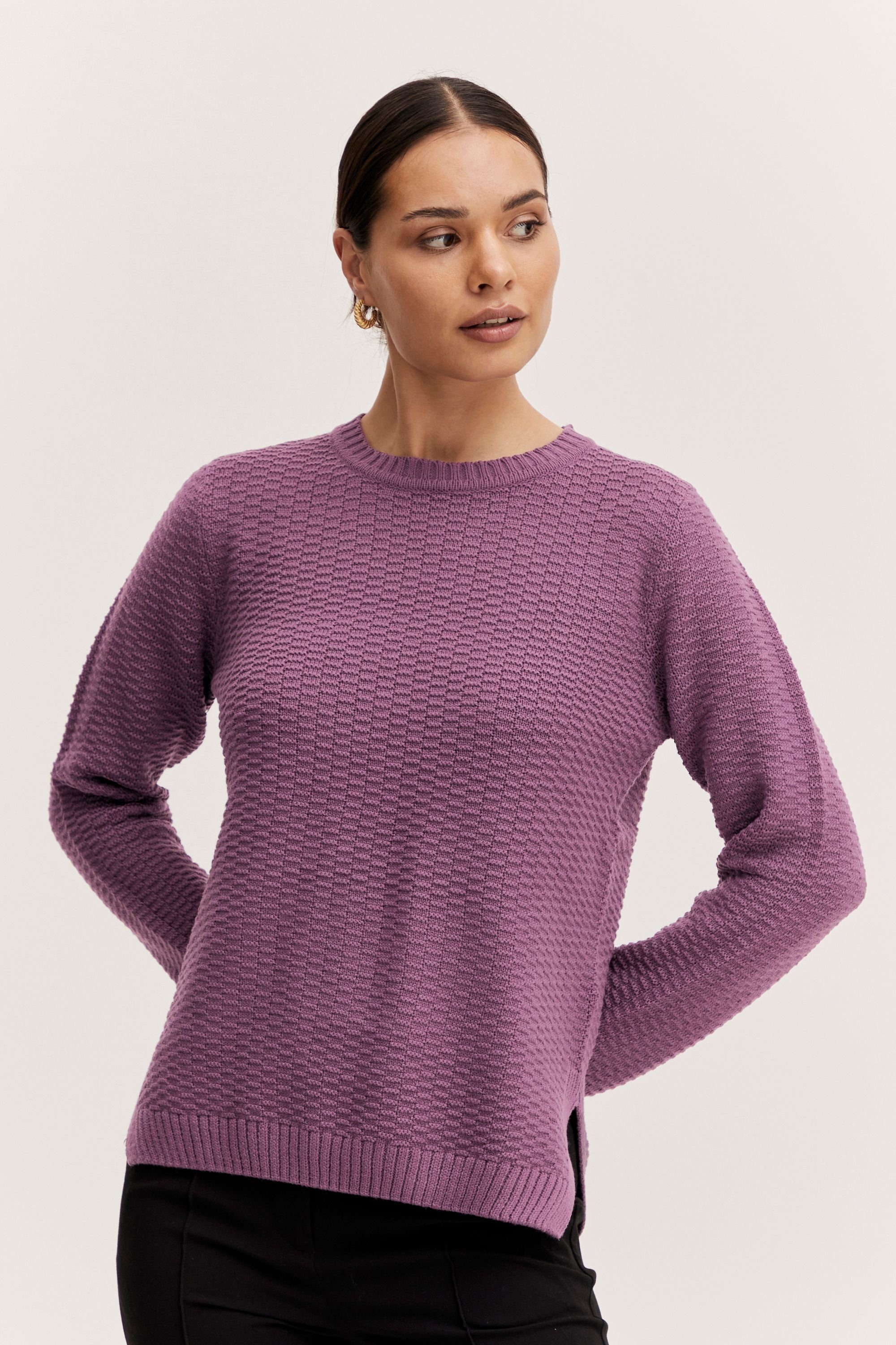 b.young Strickpullover BYMANJA JUMPER - 20811903 Grape Jam (183415)