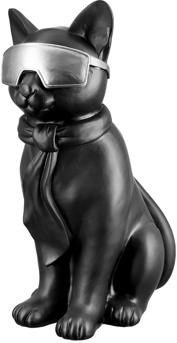 Hero Tierfigur schwarz, by St) Katze Gilde (1 Casablanca Cat mit silberfarben Brille