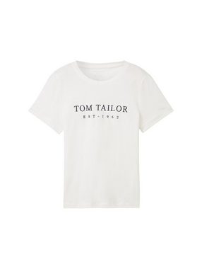 TOM TAILOR T-Shirt T-Shirt mit gesticktem Logo