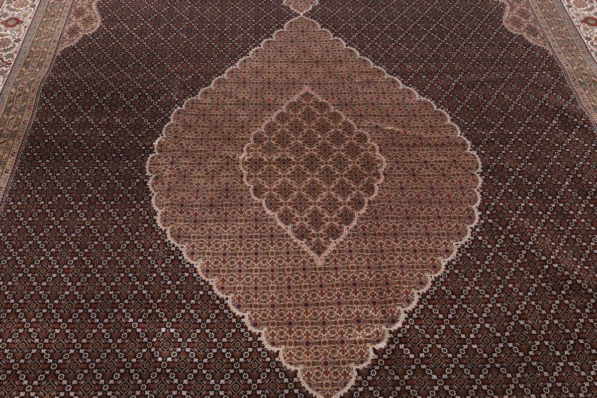 Orientteppich Orientteppich, Höhe: Handgeknüpfter rechteckig, Täbriz 366x563 Nain Trading, mm 12