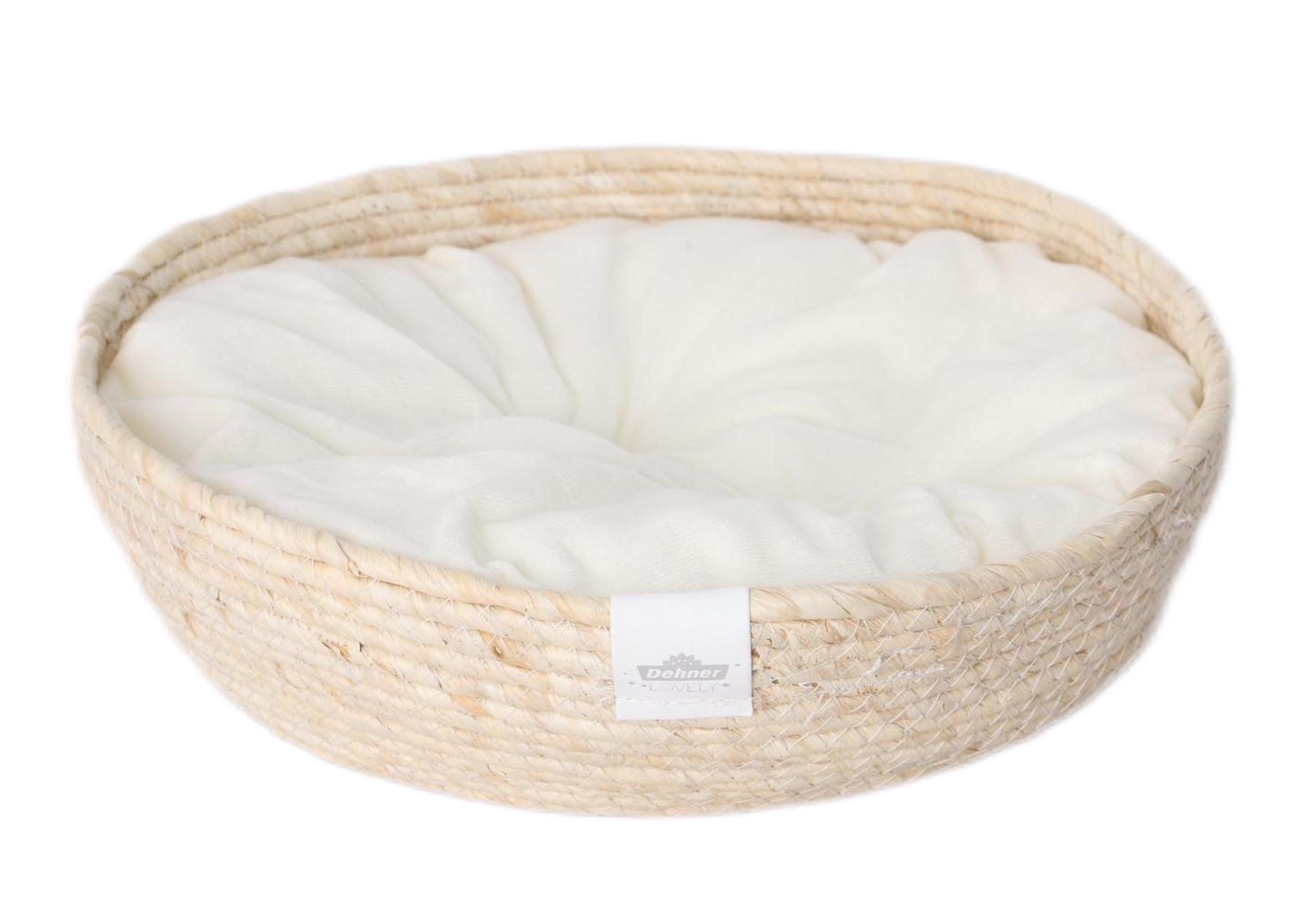 Dehner Tierbett Premium Kuschelbett Guter Schlaf, Naturmaterial, versch. Größen, exquisites, hochwertiges Hundebett / Katzenbett