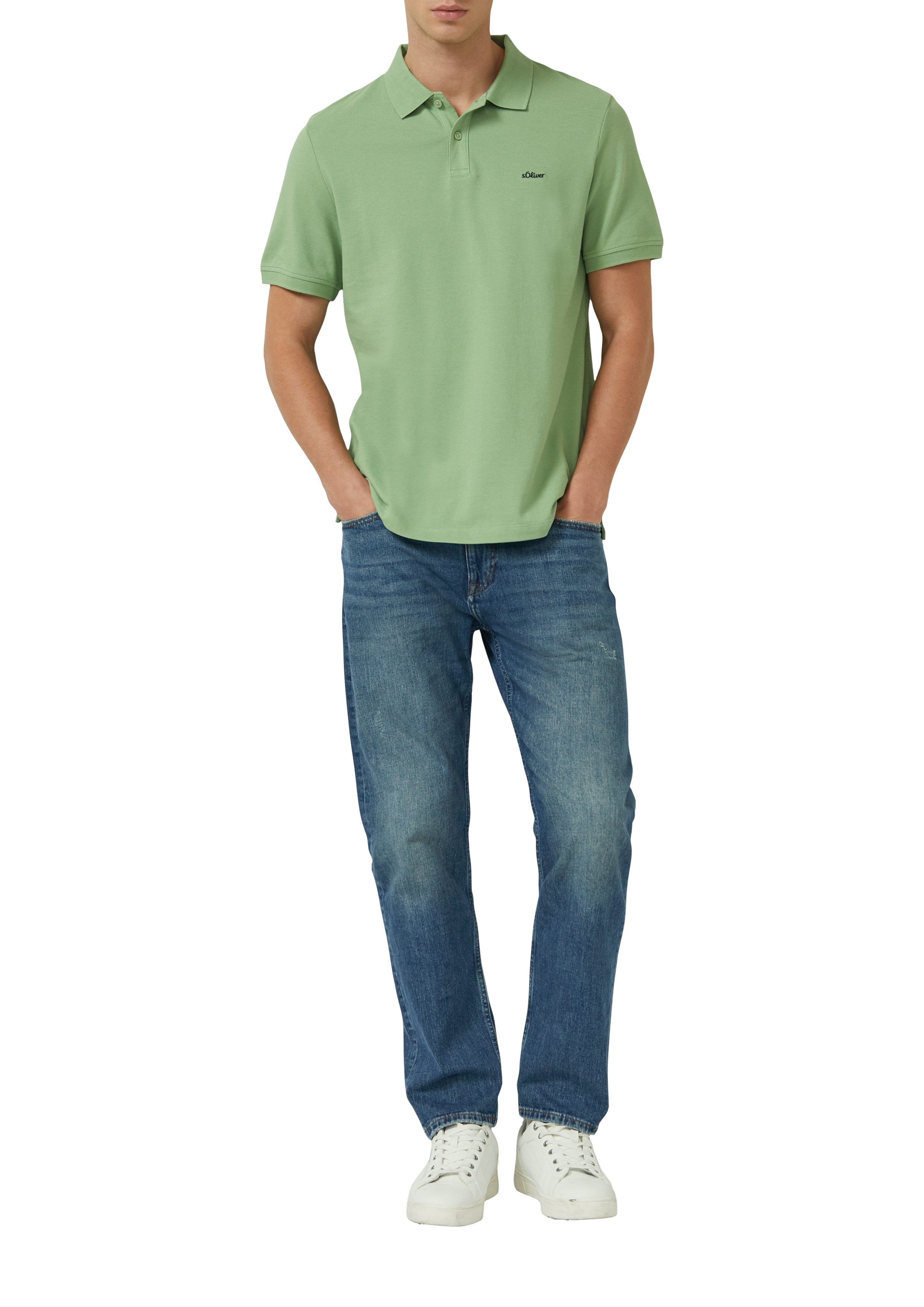 s.Oliver Poloshirt mit Logostickerei günstig online kaufen