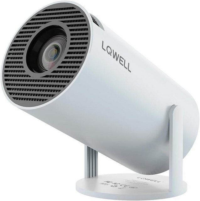 LQWELL HY300-M Classic ohne Android OS Mini-Beamer (8000 lm, 8000:1, 1282 x 720 px, 720P, WiFi, 180 Degree Rotatable, Auto Keystone, BT5.0, 4K Support)