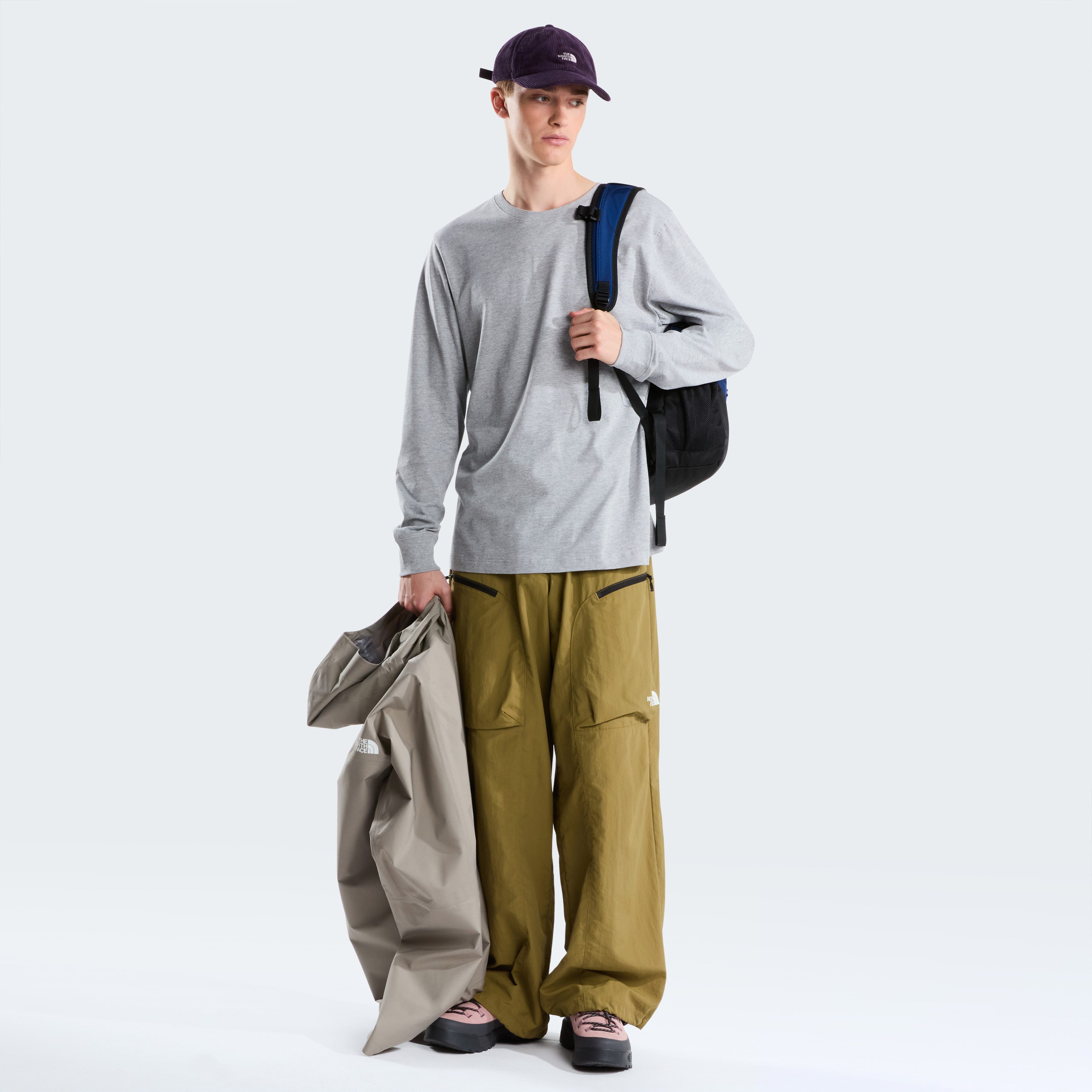 The North Face T-Shirt M EVOLUTION SIMPLE DOME REGULAR LONG SLE reguläre Passform, Kurzarm, für Fitness und aktive Freizeit