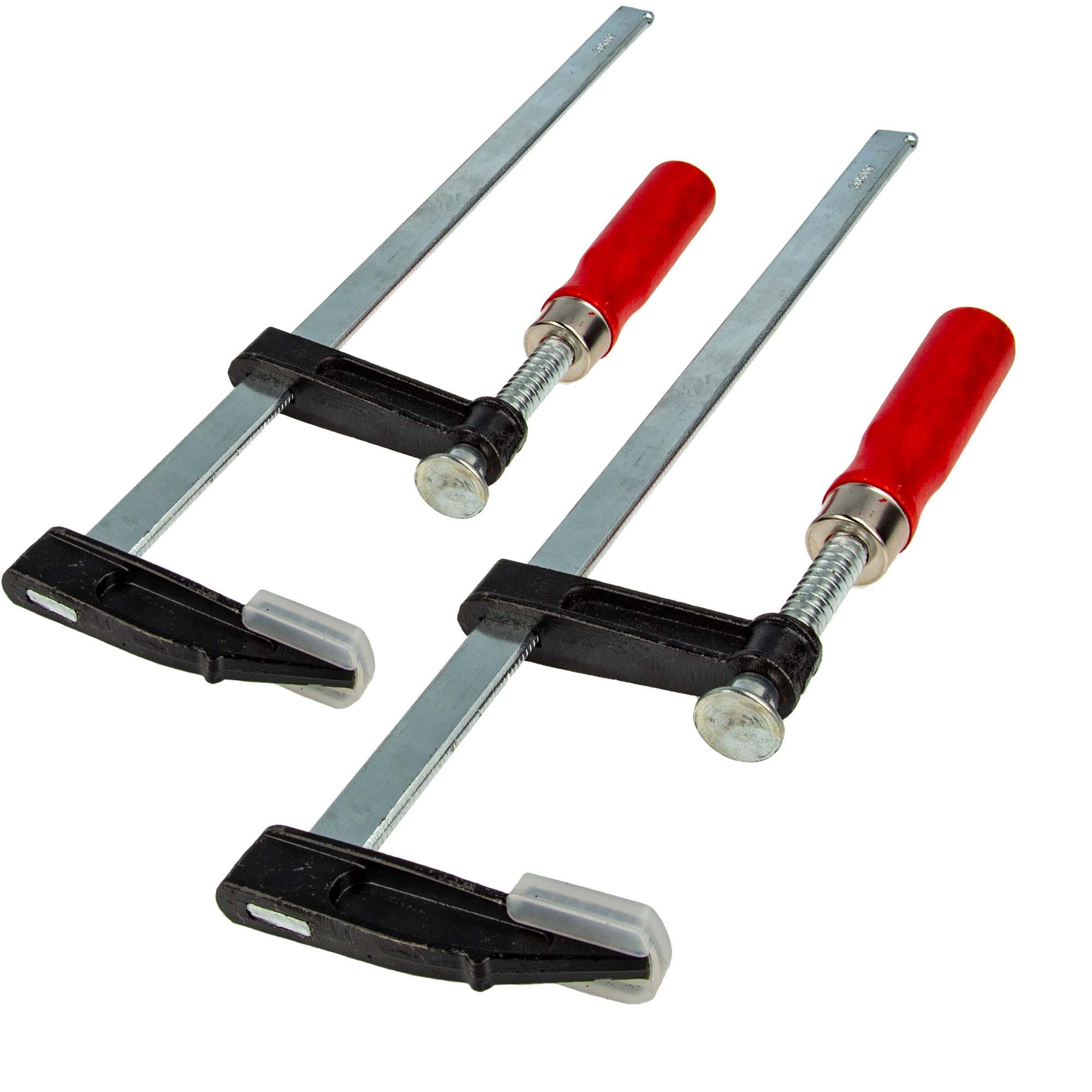 EUROTOOLS Schraubzwinge Schraubzwingen-Satz, 2-teilig, 50 mm x 150 mm, Doppelpack, Temperguss