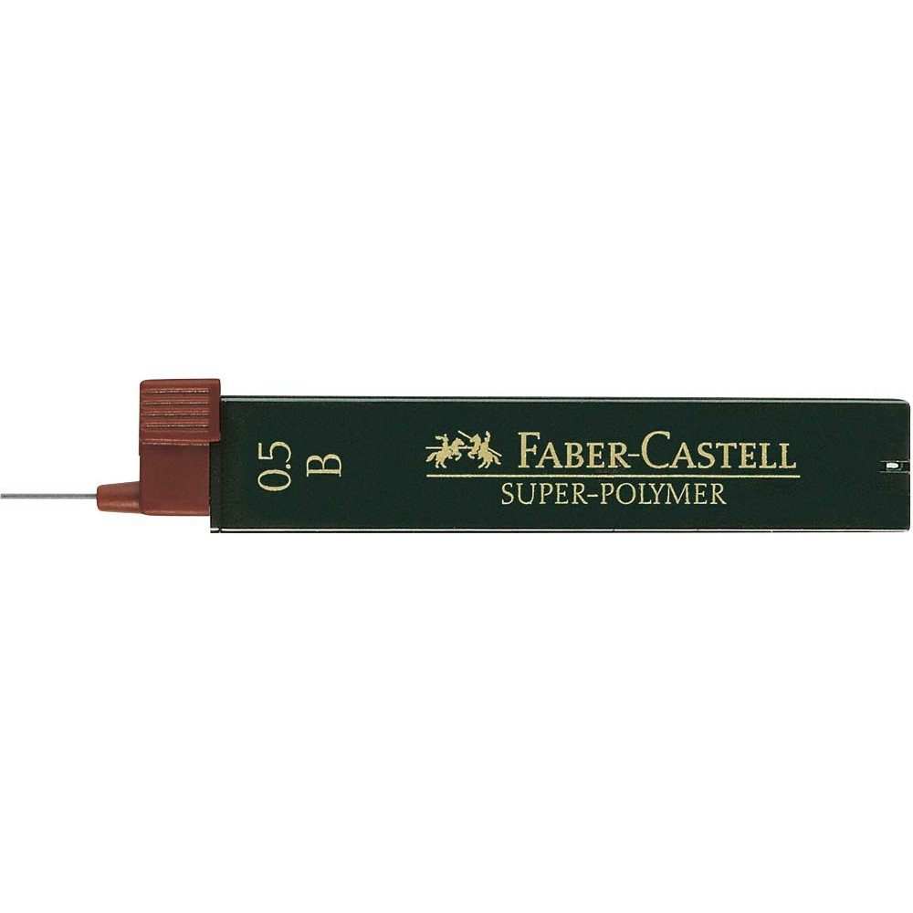 Faber-Castell 12 FABER-CASTELL SUPER-POLYMER Bleistiftminen B 0,5 mm Tintenpatrone