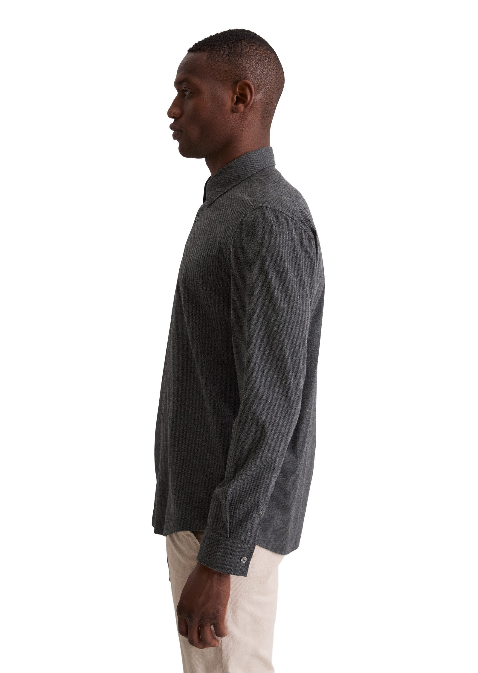 Marc O'Polo Langarmhemd aus Bio-Baumwoll-Flanell günstig online kaufen