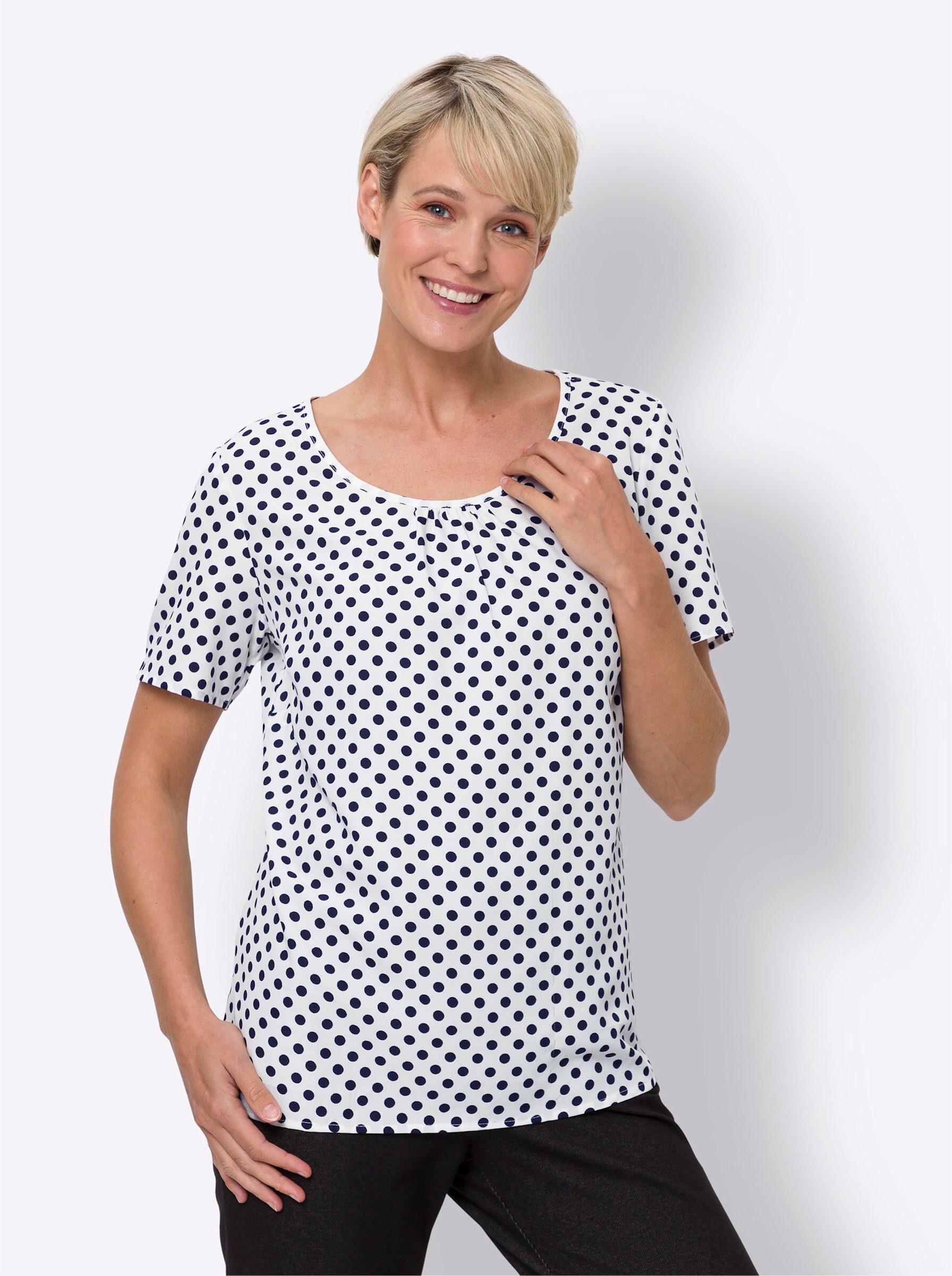 Sieh an! Klassische Bluse Schlupfbluse günstig online kaufen