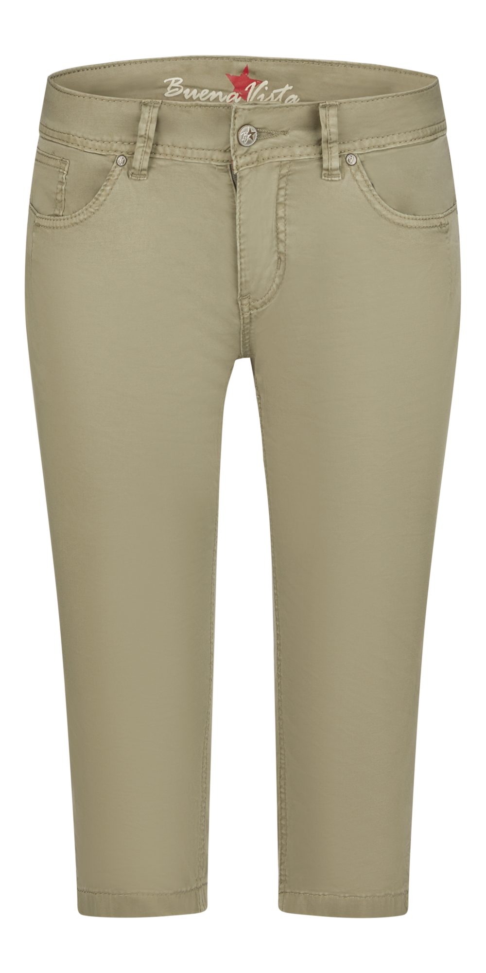 Buena Vista Stretch-Jeans BUENA VISTA MALIBU-ZIP CAPRI aloe 888 B5935 4003.7143 - Stretch Twill