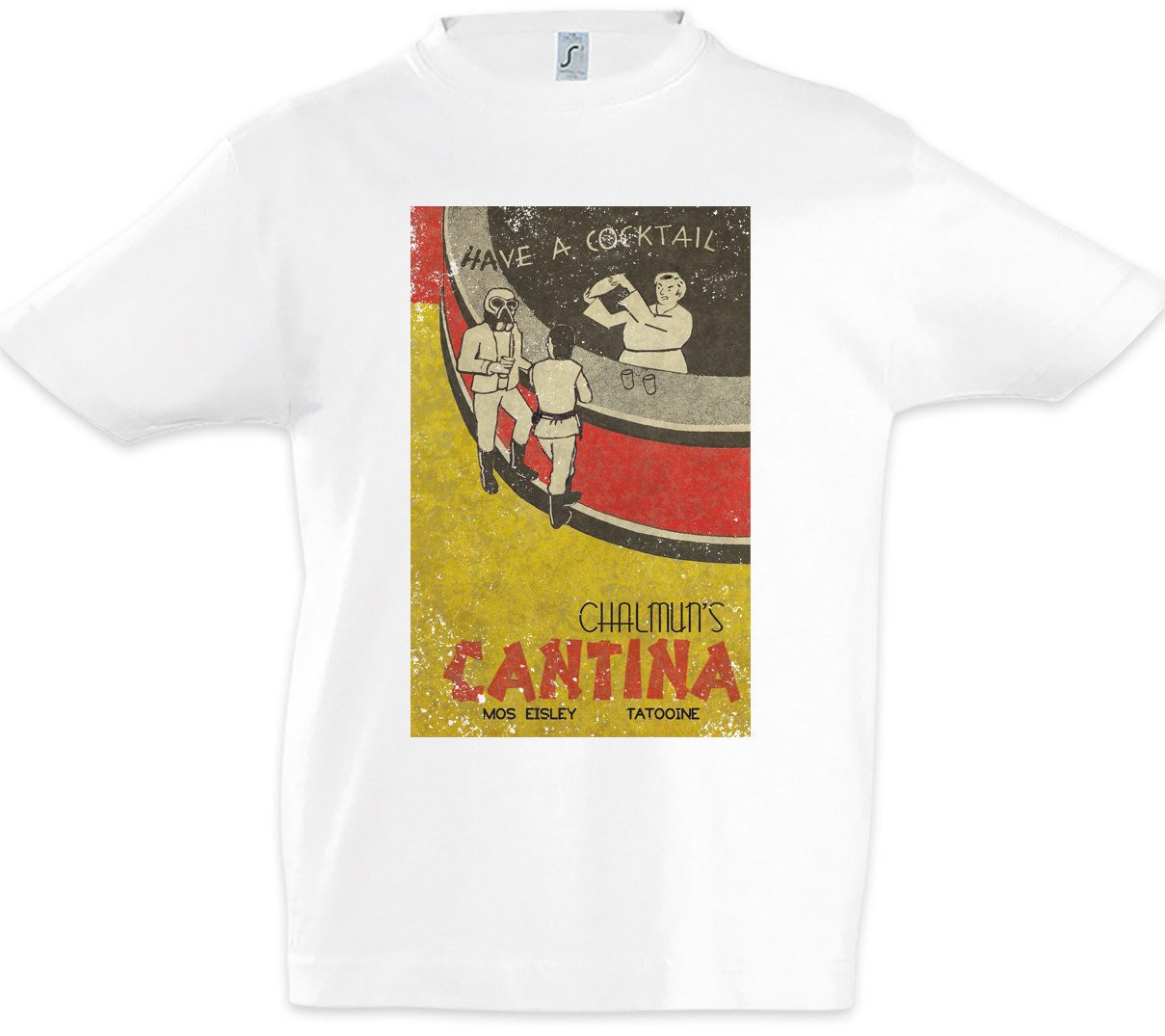 Print-Shirt Chalmun's Cantina Vintage I Kinder T-Shirt Star Krieg Movie Der Wars