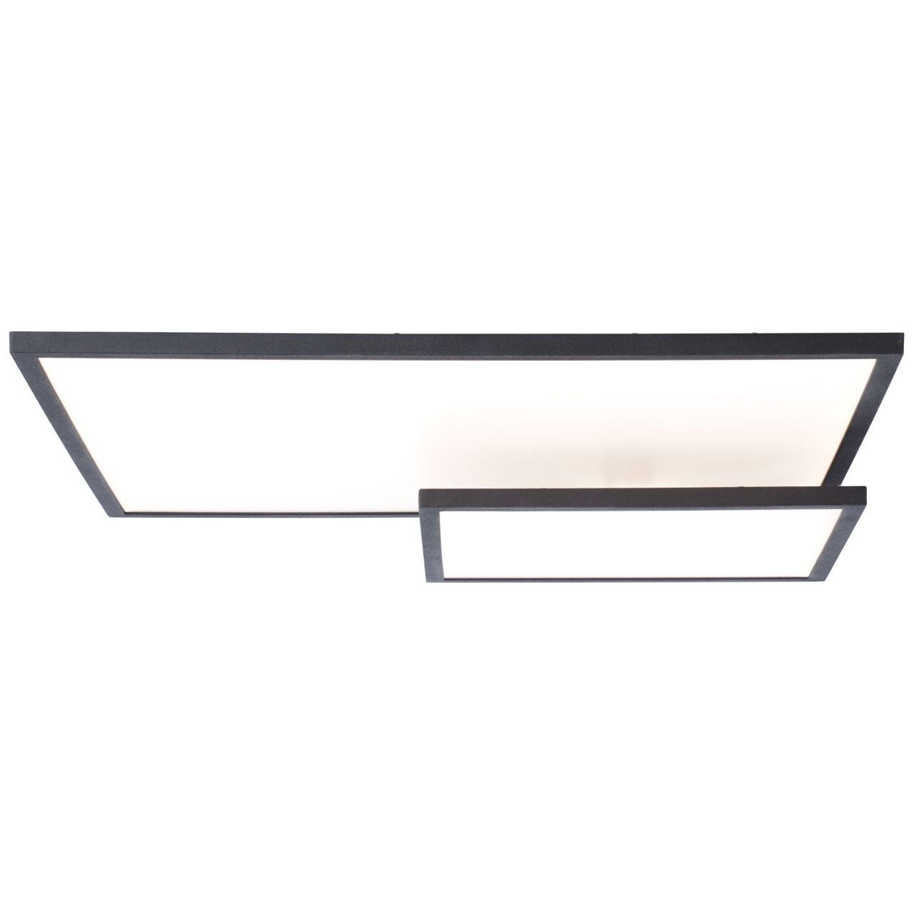 1x Deckenaufbau-Paneel 3000K, Bility LED easyDim Brilliant schwarz/weiß 62x47cm Aufbauleuchte Bility, Lampe