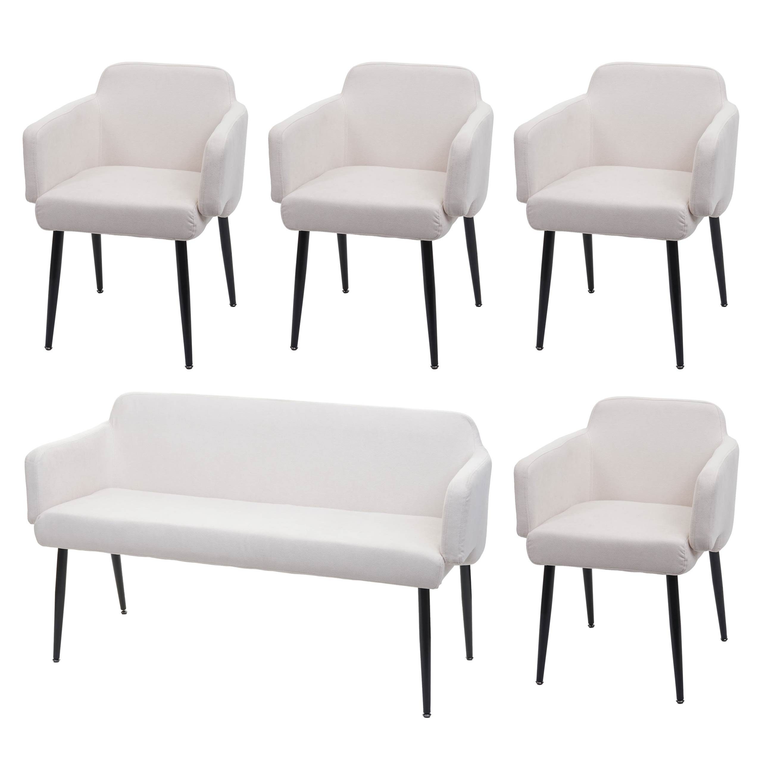 MCW Essgruppe MCW-L13-Set-4, (Set, 5er), Hohe Stoffqualität, Schraubfüße zu günstig online kaufen
