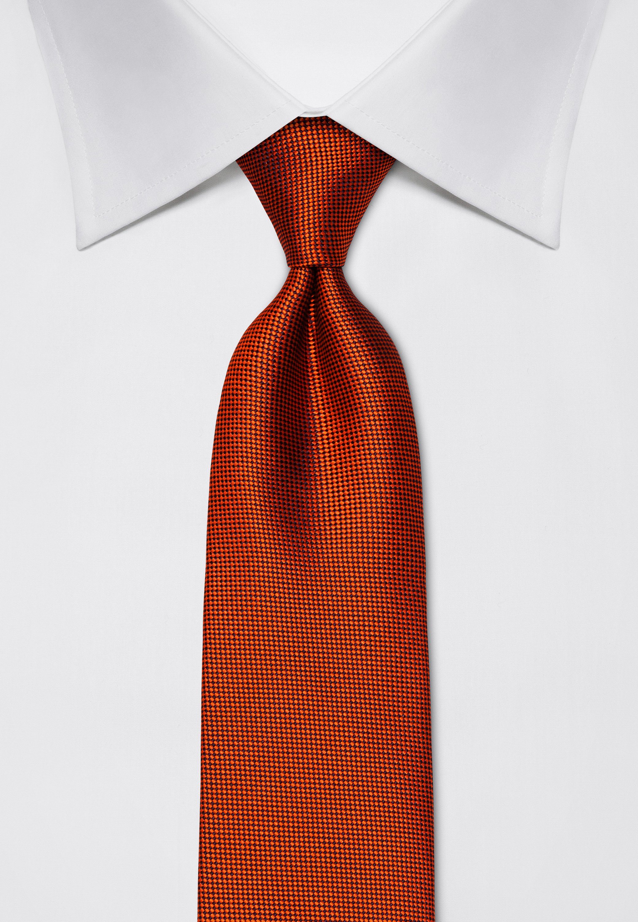 Vincenzo Boretti Krawatte strukturiert orange