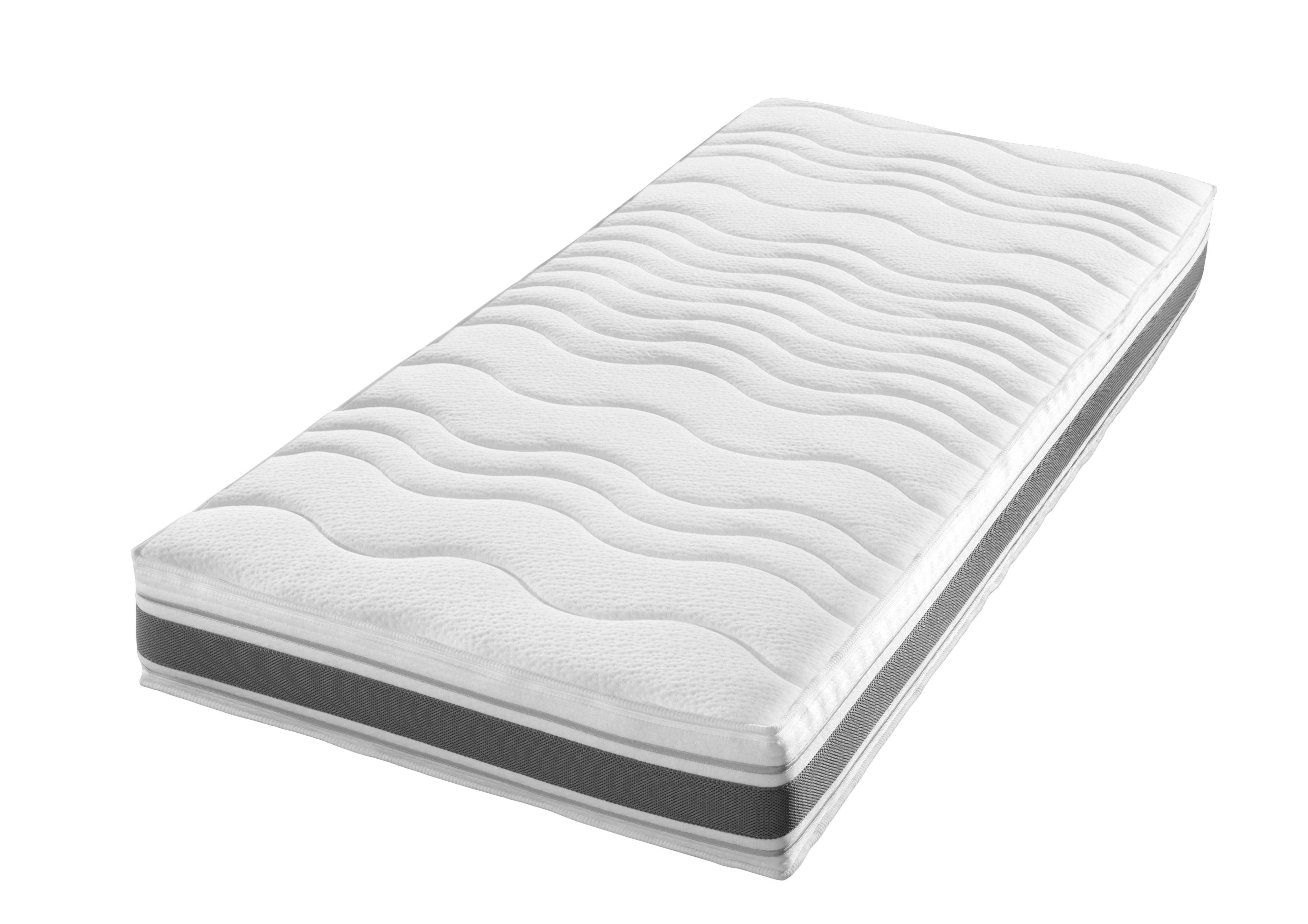 Kaltschaummatratze Punktoflex de Luxe KS, Matratze in 90x200 cm, 140x200 cm, fan, 22 cm hoch, 7-Zonen-Luxus-Kaltschaum-Matratze, Greenfirst-Veredelung gegen Milben