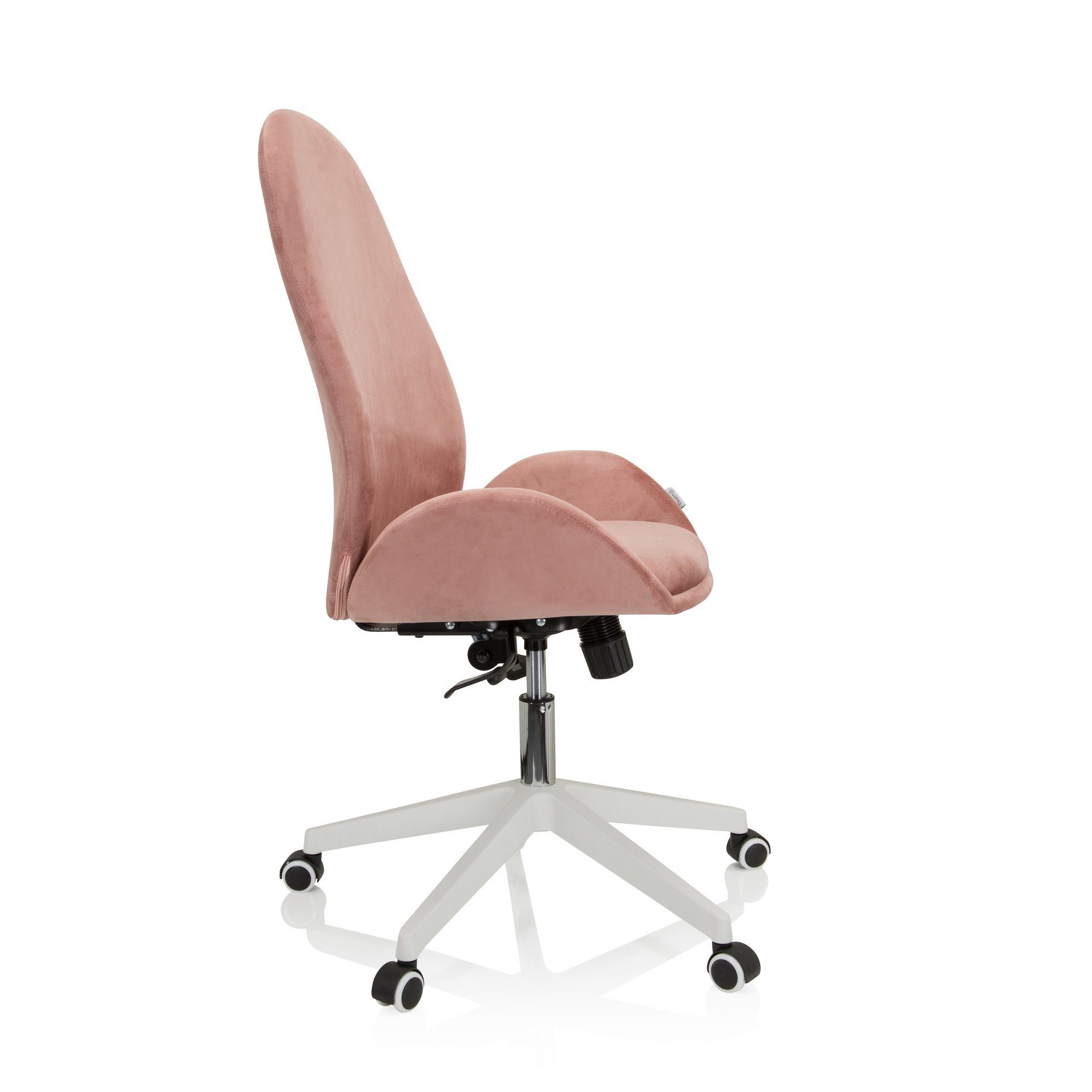 Schreibtischstuhl Stoff Armlehnen Rosa Drehstuhl mit Office Home OFFICE Bürostuhl ergonomisch St), hjh AVEA (1