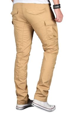 Alessandro Salvarini Cargohose Herren Designer, Stretch Chino AS032