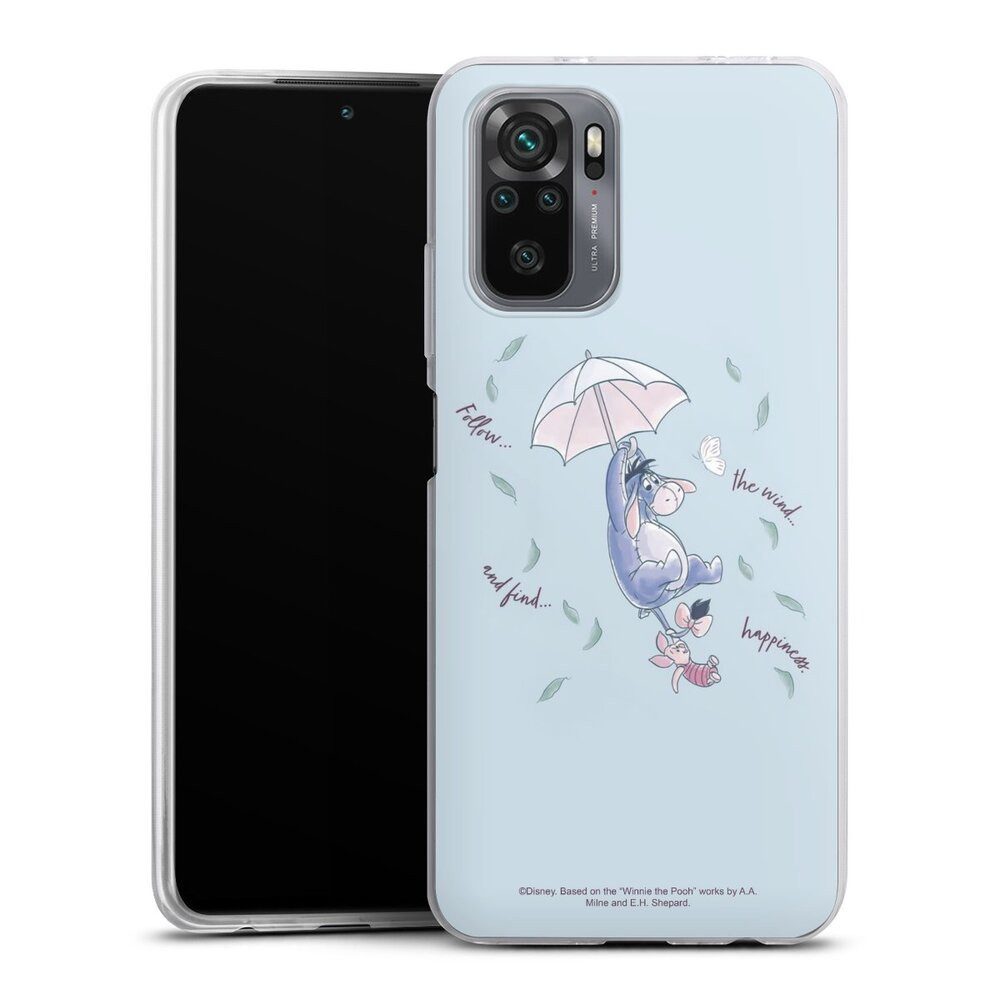 DeinDesign Handyhülle Disney Winnie Puuh I-Aah Offizielles Lizenzprodukt, Xiaomi Redmi Note 10 4G Slim Case Silikon Hülle Ultra Dünn Schutzhülle