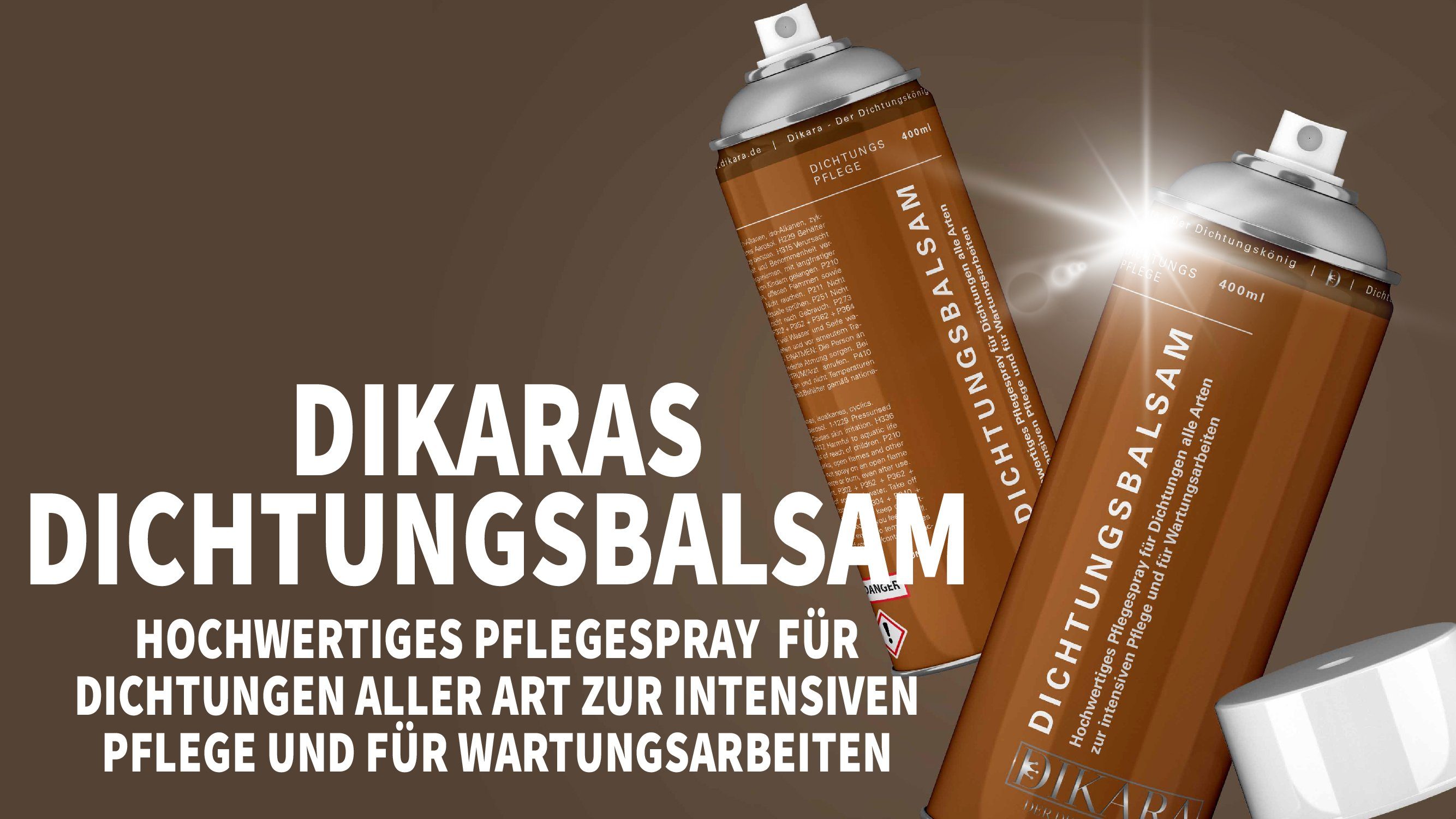 Dikara Silikonöl Dichtungsbalsam Dichtungspflege öl- und fettfreies Silikonspray 400 ml, 400 ml, 400 ml Schmiermittel – Bild 3 von 5