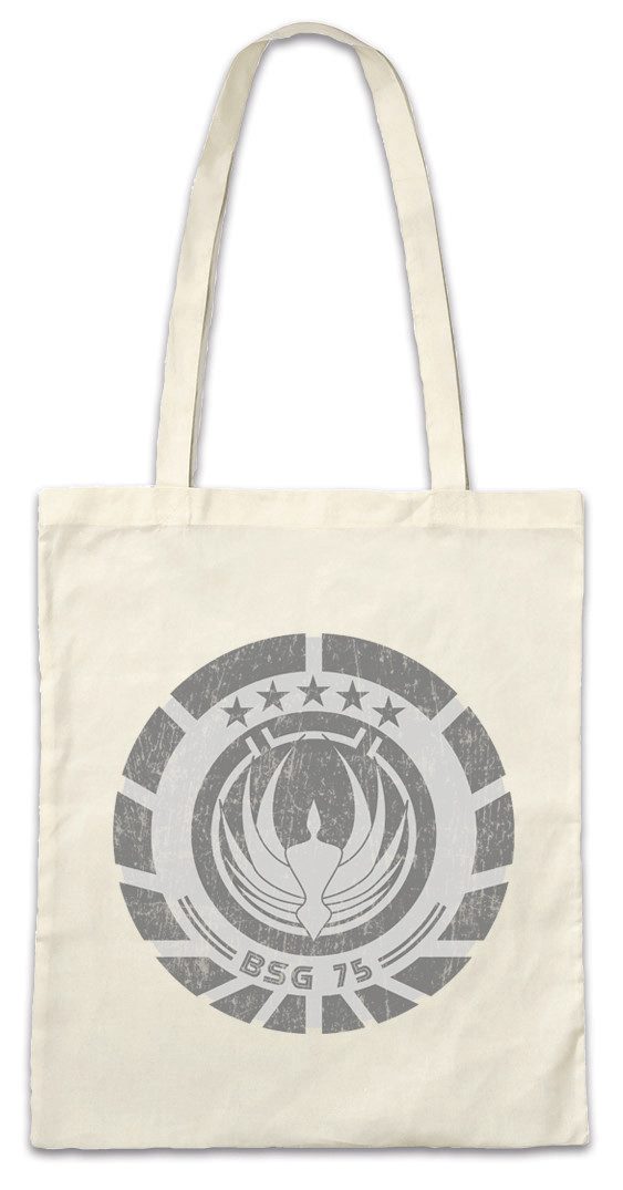 Beuteltasche BSG75 Patch Stofftasche Lieutenant Galactica Space Ship Star