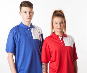 Poloshirt Geco Polo Shirt Kusi Sportshirt Fußball zweifarbig