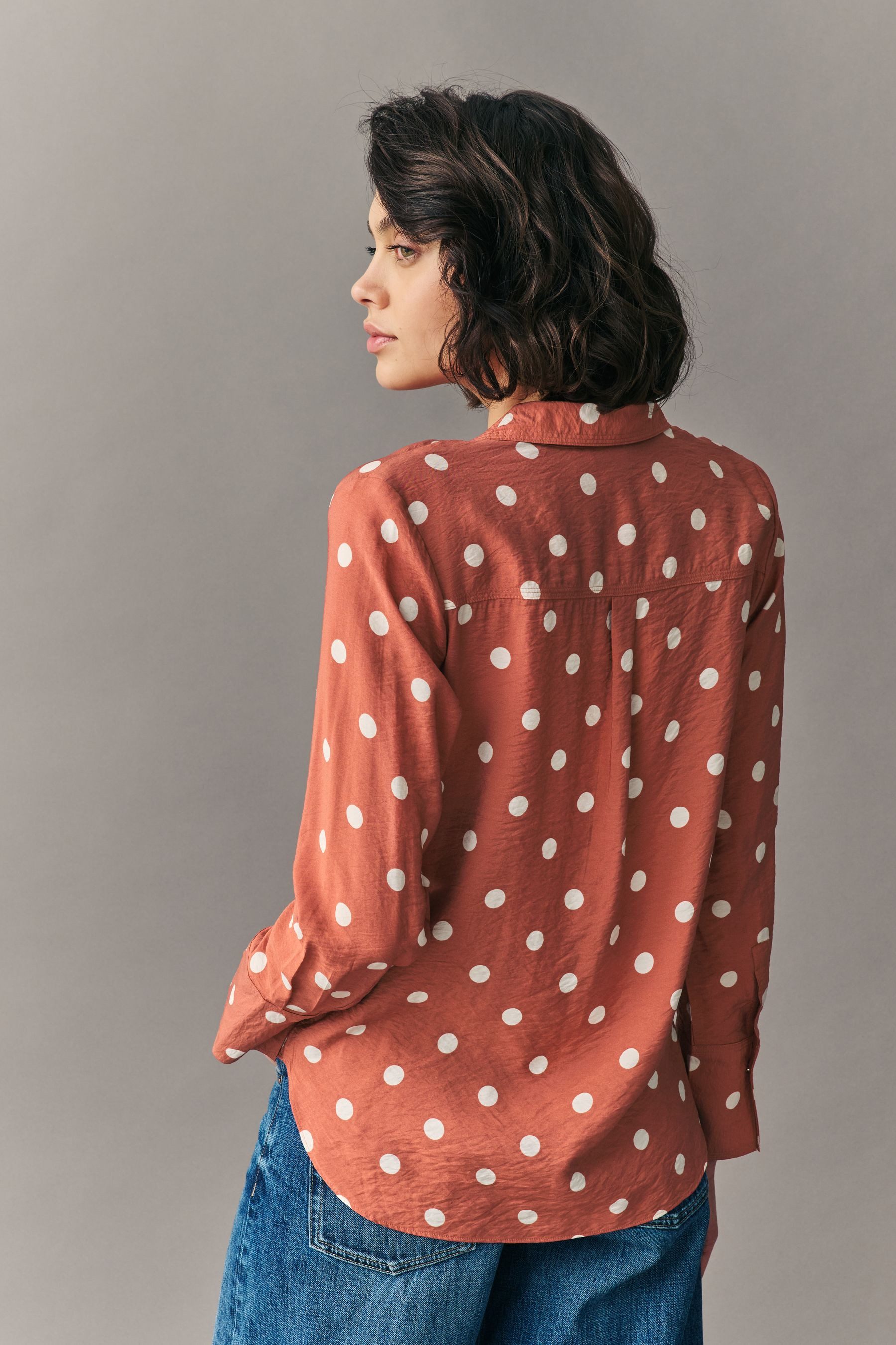 Next Langarmhemd Langärmeliges Button-down-Hemd (1-tlg) günstig online kaufen