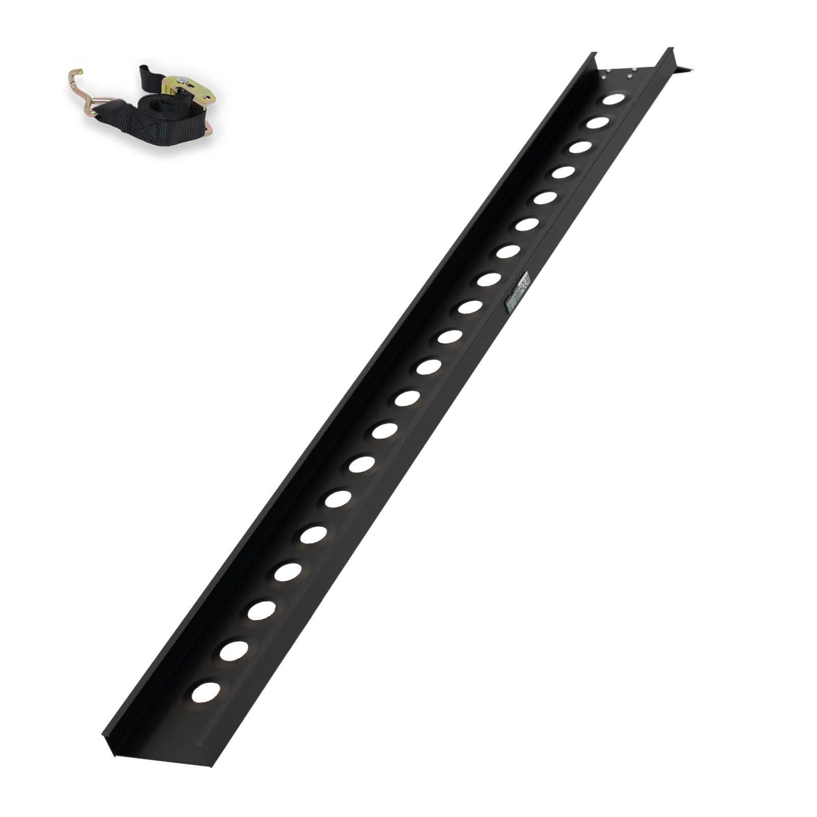 TRUTZHOLM Auffahrrampe 194 cm Traglast 200 kg Alu schwarz Auffahrrampe Verladerampe Rampe (Stück, 1-St), stabil