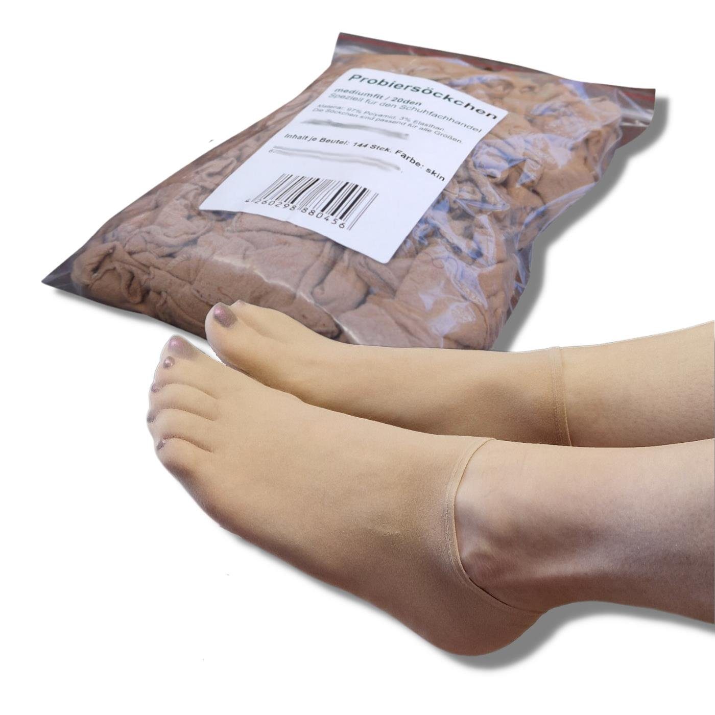 bentini Feinsöckchen Probiersocken im Nachfüllbeutel, natur günstig online kaufen
