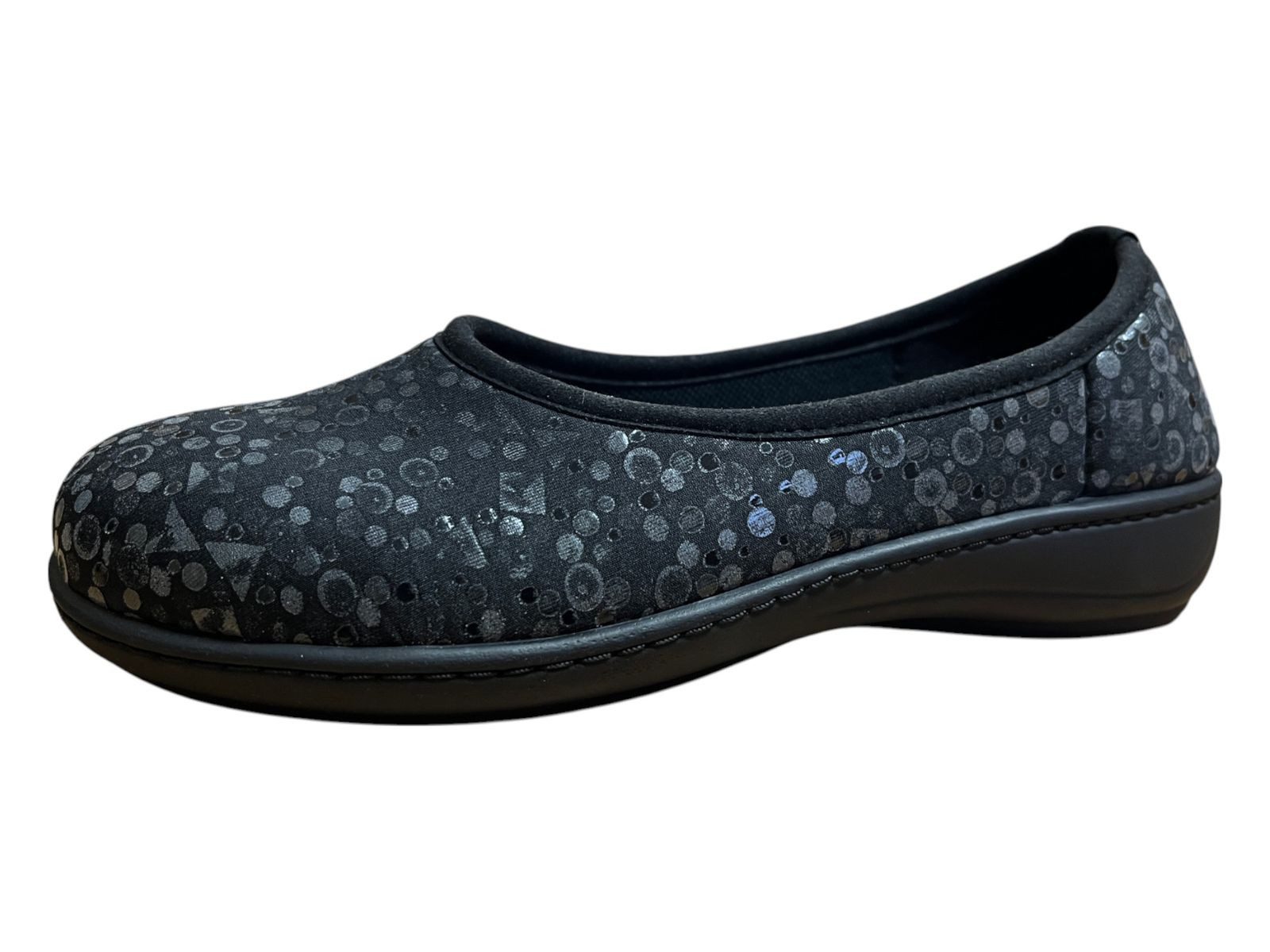 algemare Algemare Damen Hausschuh 8214-0173 nero punto Hausschuh