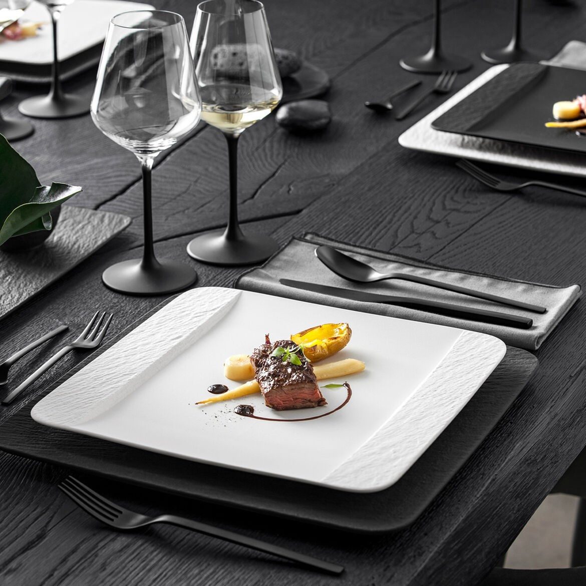 Villeroy & Boch Speiseteller Manufacture Rock blanc, Spülmaschinengeeignet