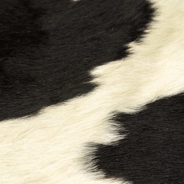 Teppich Teppich Echtes Rindsleder Schwarz und Weiß 150x170 cm, vidaXL, Rechteckig