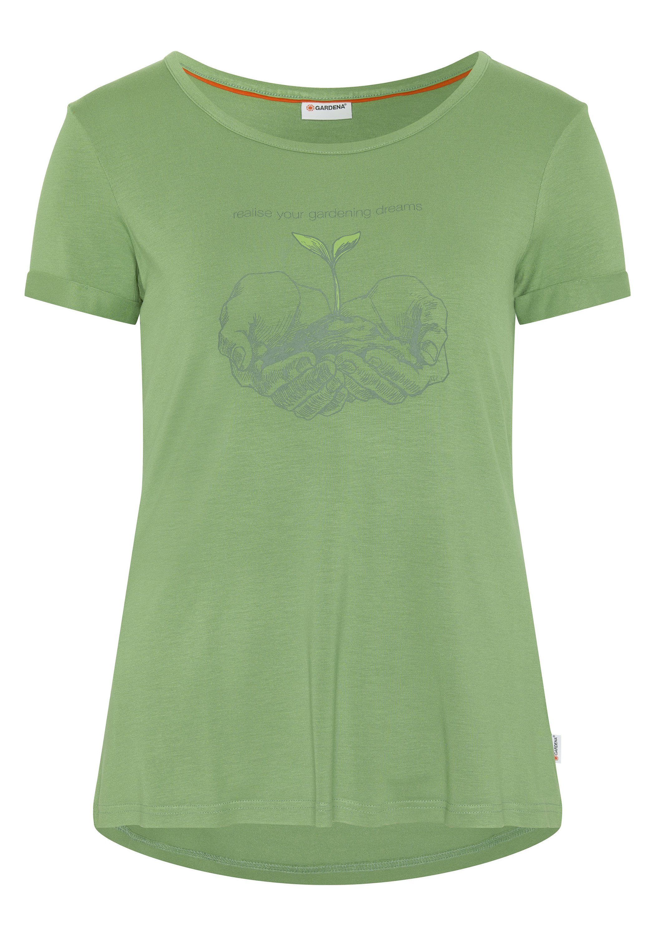 GARDENA Print-Shirt im Gardening-Print-Look günstig online kaufen