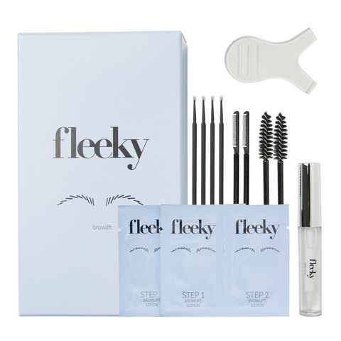 fleeky Augenbrauen-Kosmetika Browlift Kit - Augenbrauenlaminierung Set, Vegan, Tierversuchsfrei, Sachets made in EU