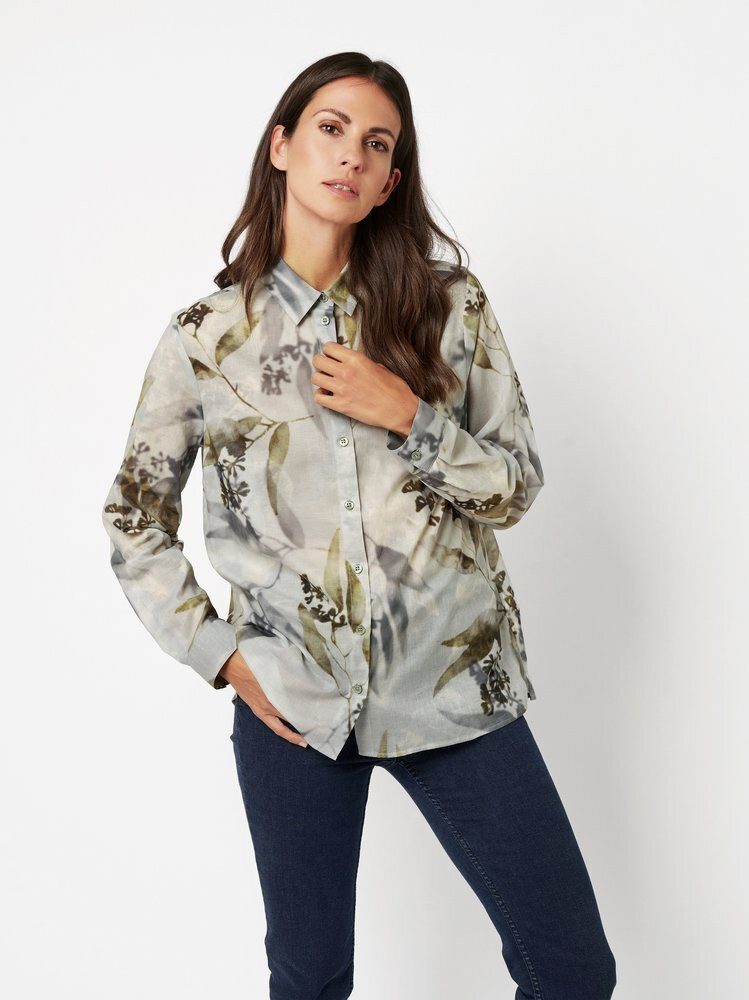 TONI Hemdbluse Clay mit Naturdruck