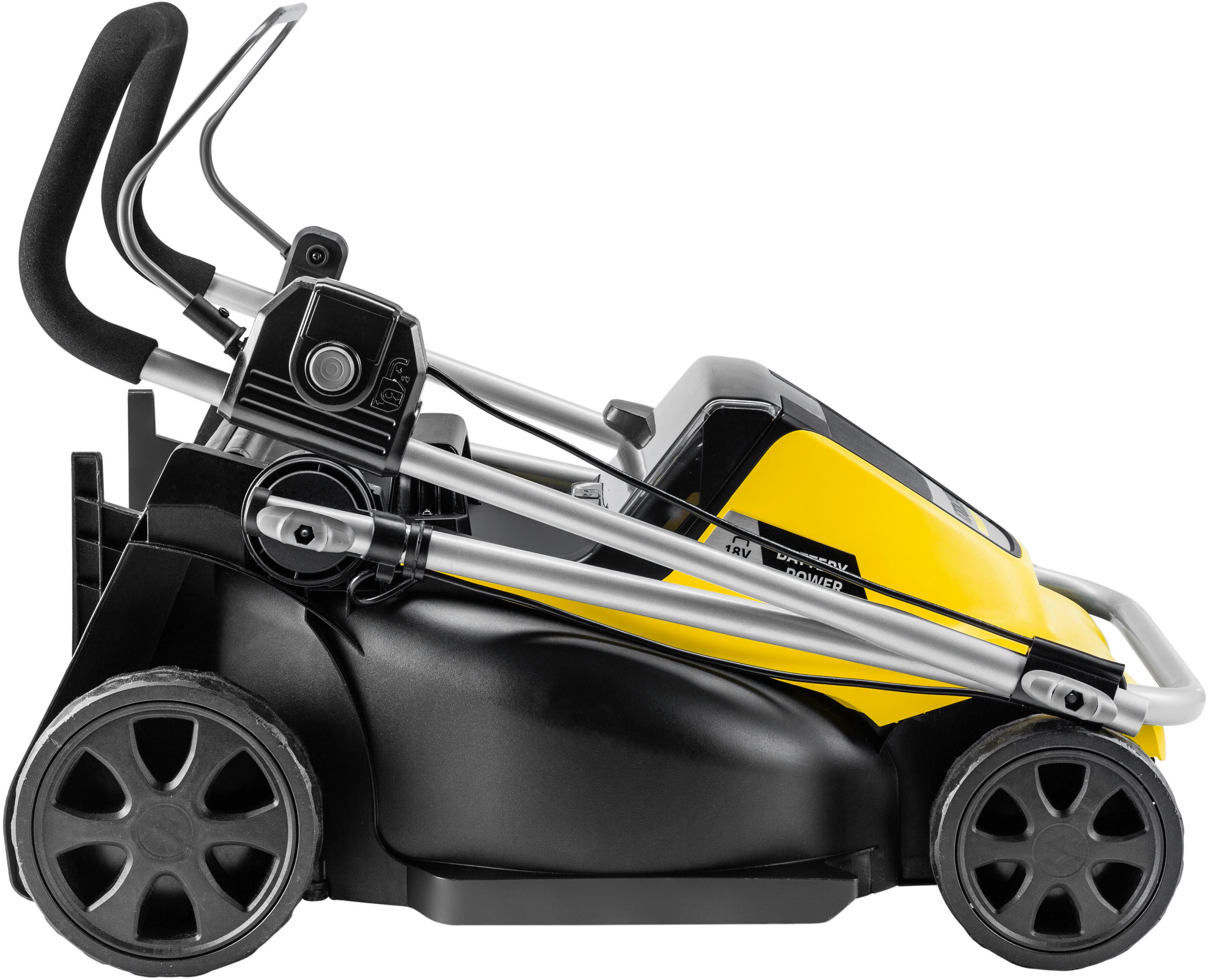 KÄRCHER Akkurasenmäher LMO 4-18 Dual Battery Set, 37 cm Schnittbreite, inkl. Akkus und Ladegerät