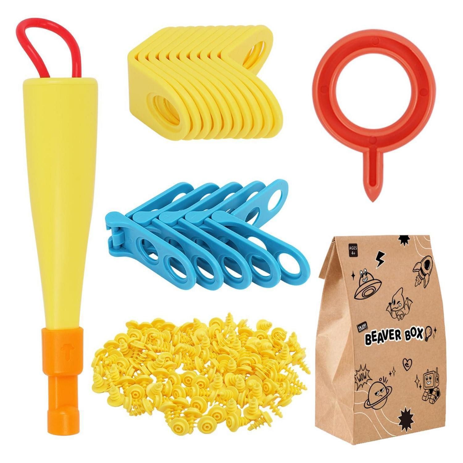 LuxusKollektion Kreativset Kartonbaukasten Kinder Werkzeug Set 107 Teile