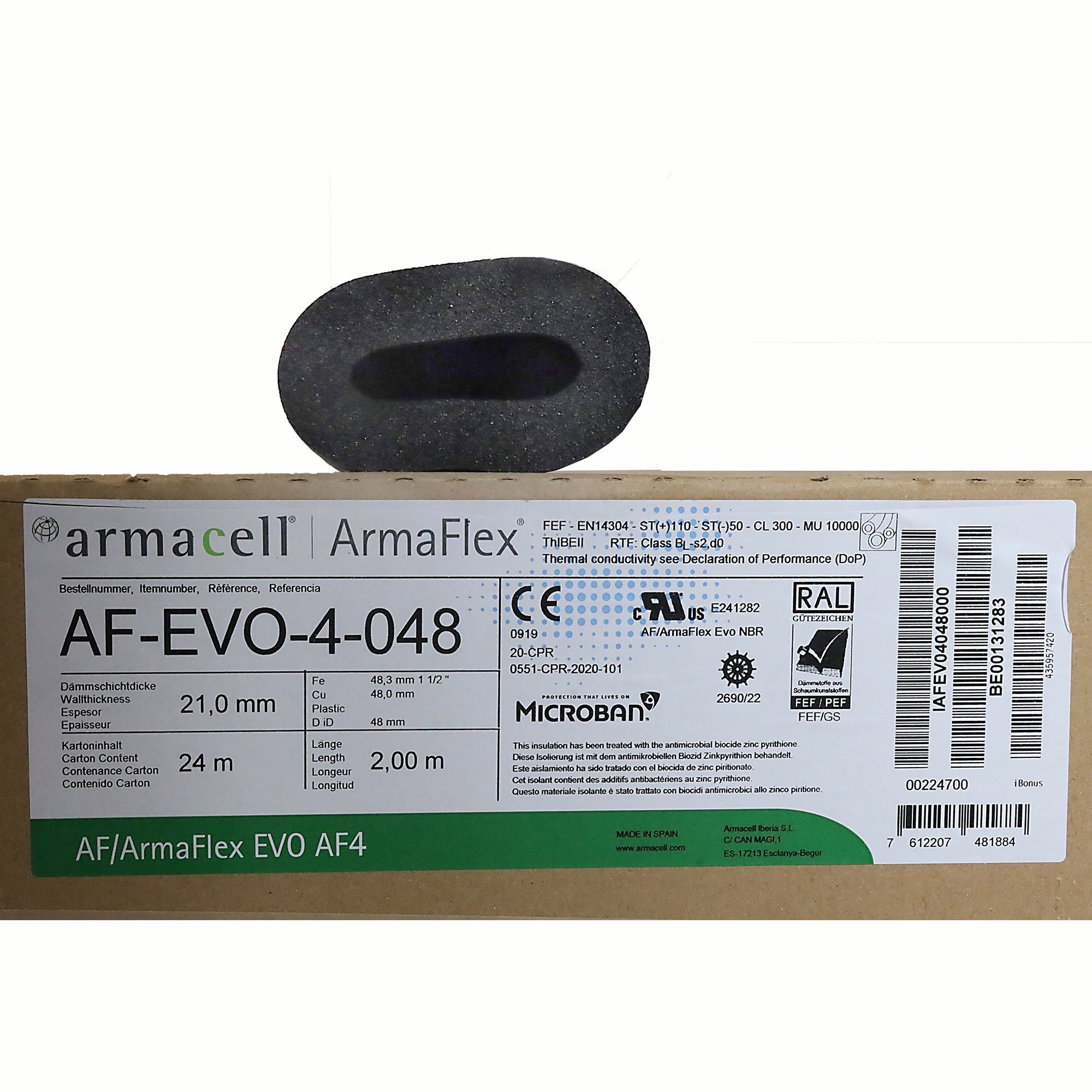 Scorprotect® Steinwolle AF/Armaflex® Armacell® Kälte Kautschuk Isolierung AF4
