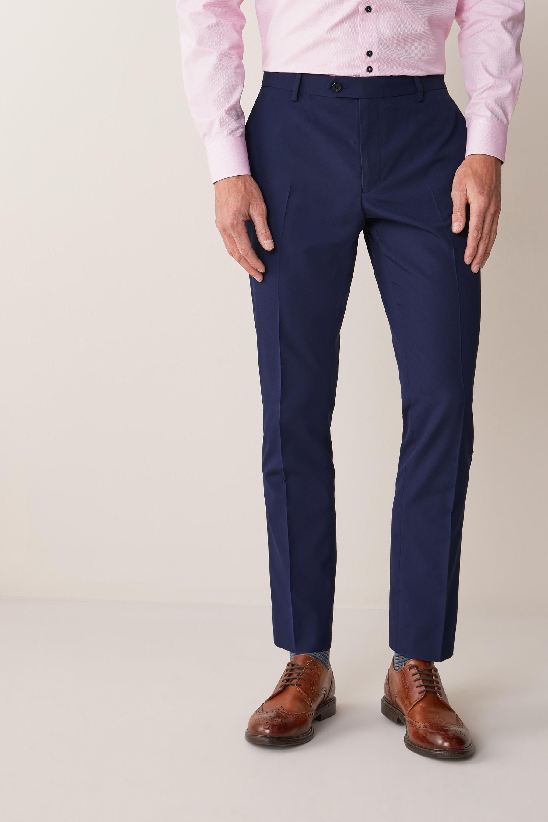 Next Frackhose Anzug: Slim Fit Hose (1-tlg) Blue Bright