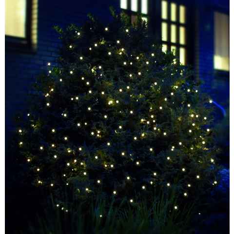 Star-Max LED-Lichternetz Weihnachtsdeko aussen, mit zahlreichen warmweißen LEDs, für den Außenbereich