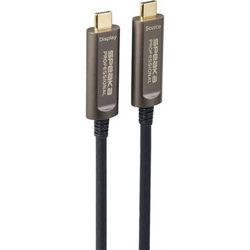 SpeaKa Professional hybrides USB-C™ DisplayPort™ 1.2 HDMI-Kabel, TPE-Mantel
