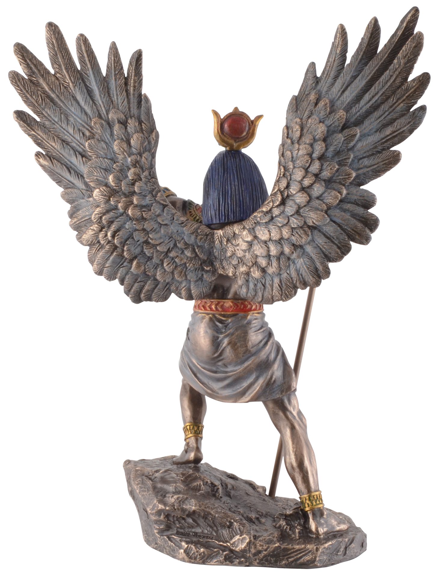 Vogler direct Gmbh Dekofigur Ägyptischer - Bronze, coloriert by Veronese, cm und Kunststein, Veronese, bronziert Größe: Sonnengott Ra 20x10x27 ca. L/B/H