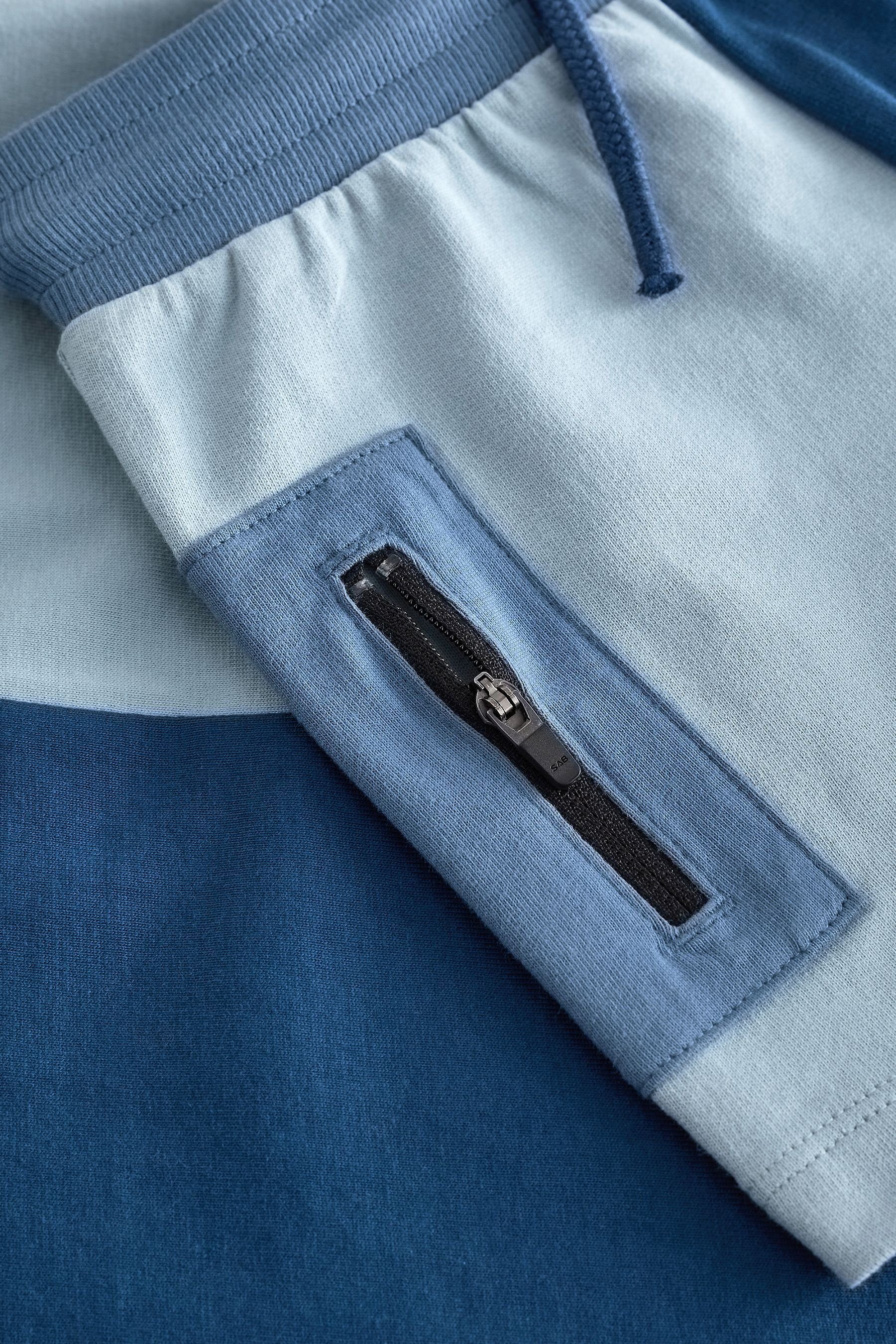 Blockfarben in Oversized Shorts Set und Kurzarm-T-Shirt Shirt & Hose im Next Blue (2-tlg)