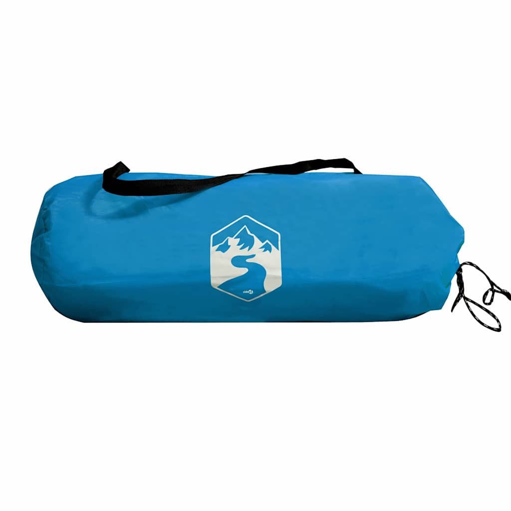furnicato Faltzelt Campingzelt Kuppel 257x147x112 cm Blau, (1 tlg), Wetterfestes Trekkingzelt mit E-Anschluss und integrierten Netzwänden