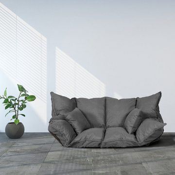 Ribelli Sofa Sofa 2-4 Personen, grau, ca. 150x96x19cm