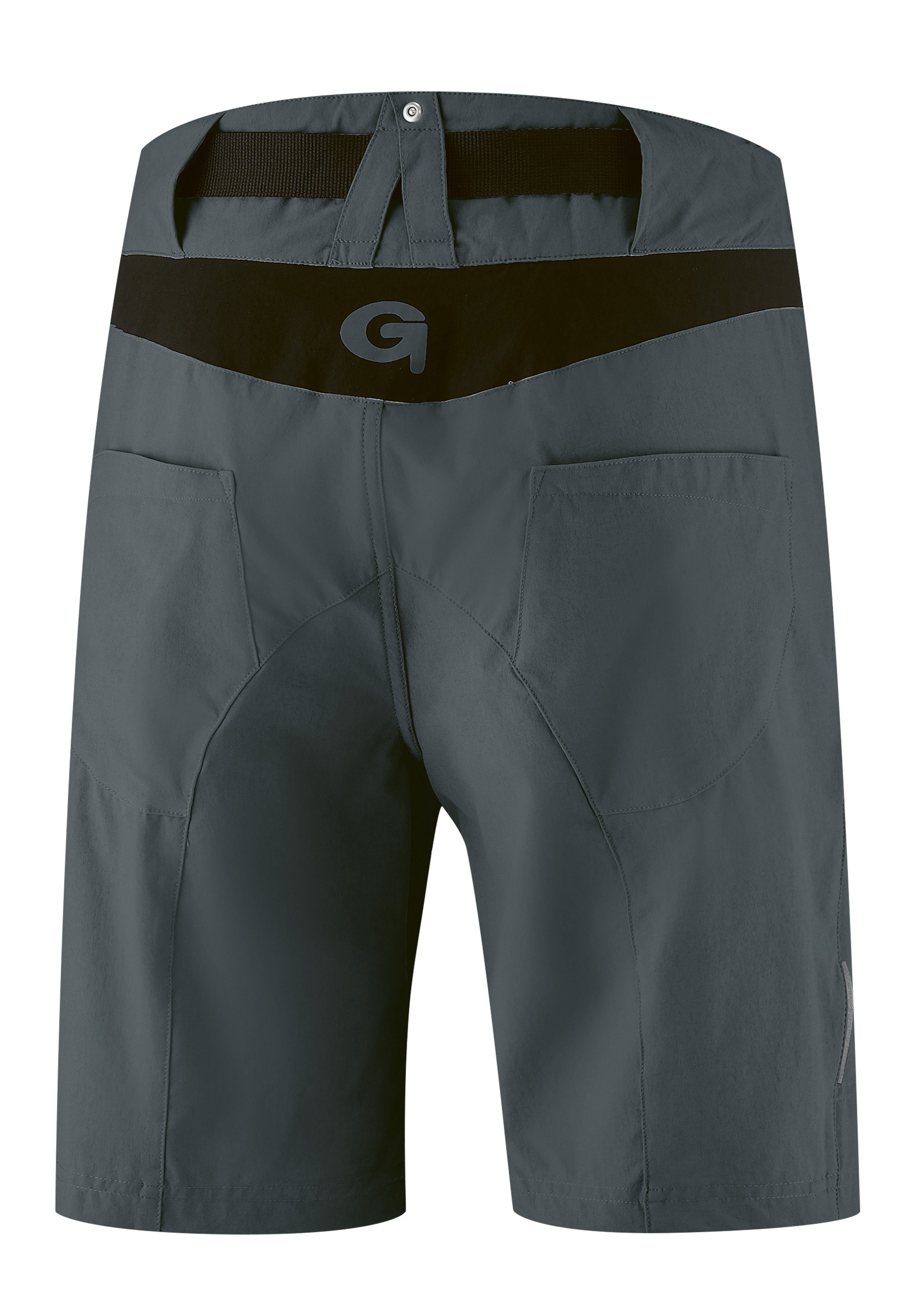 Gonso Fahrradhose Mira Basic kurze Damen Radhose mit Sitzpolster, wasserabweisend, inkl. Gürtel