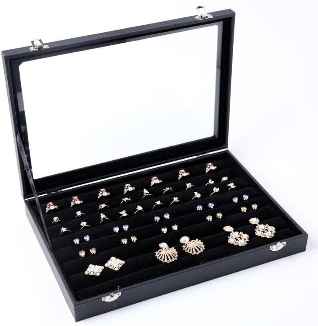 LA CUTE Schmuckkasten Ring Schmuckkästchen kasten -Aufbewahrungsbox, Glasab günstig online kaufen