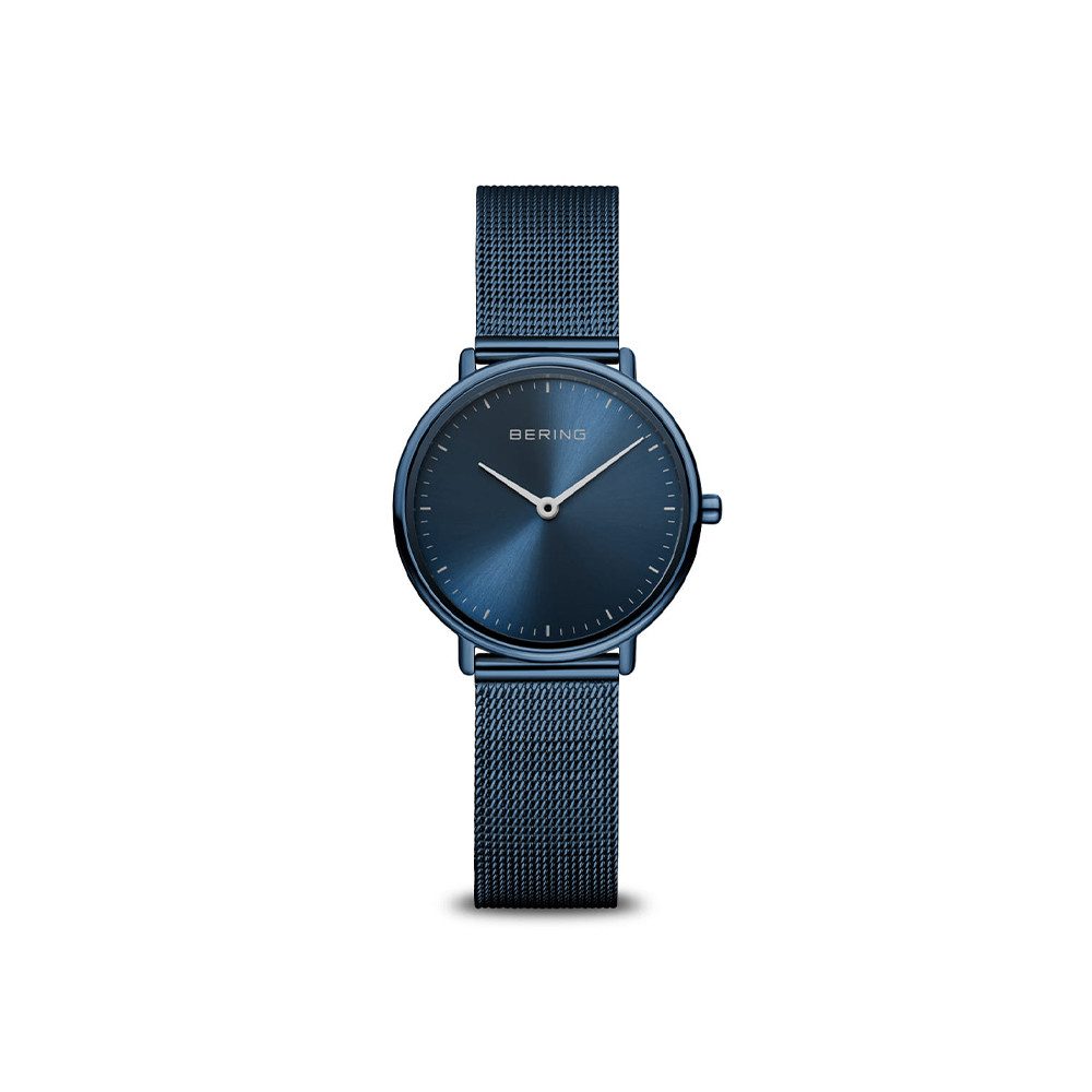 Bering Quarzuhr Bering Ultra Slim blau glänzend 15729-397 15729-397, (100-tlg), Bering Ultra Slim blau glänzend 15729-397 Damenuhr mit